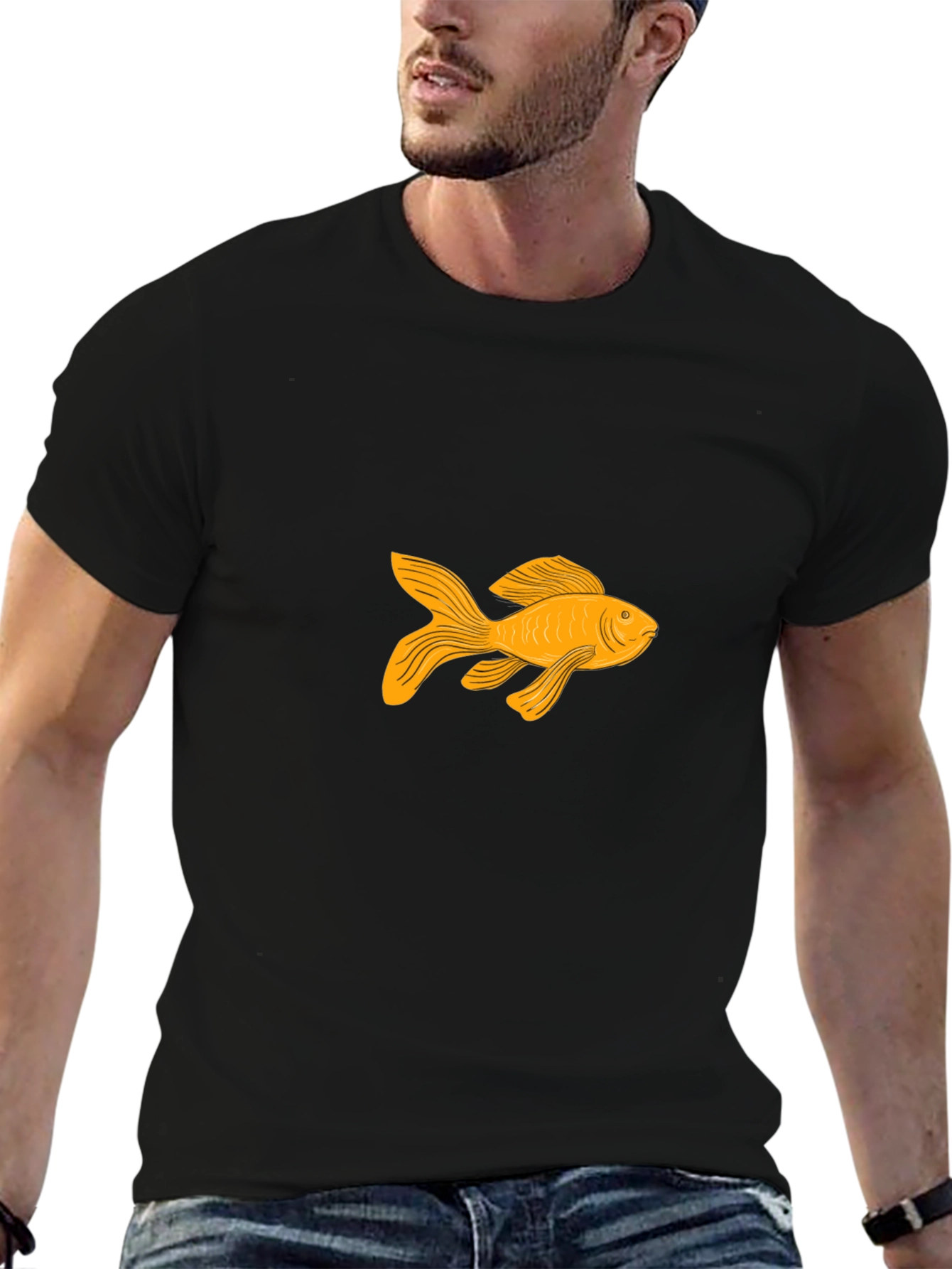 Goldfish Graphic Tee - Classic Black T-Shirt