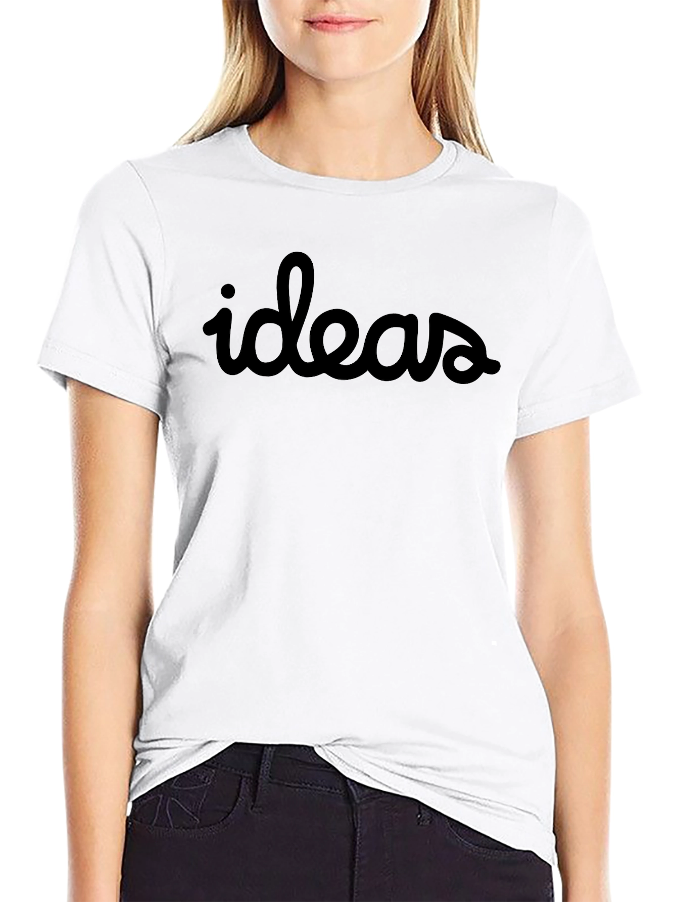 Ideas Graphic Tee - Soft Black Cotton