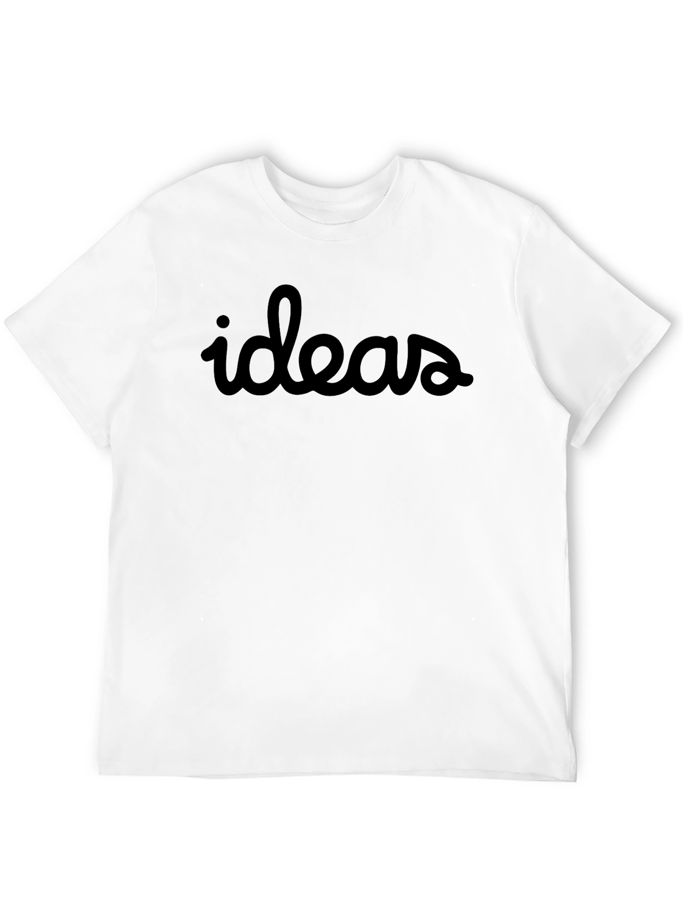 Ideas Graphic Tee - Soft Black Cotton