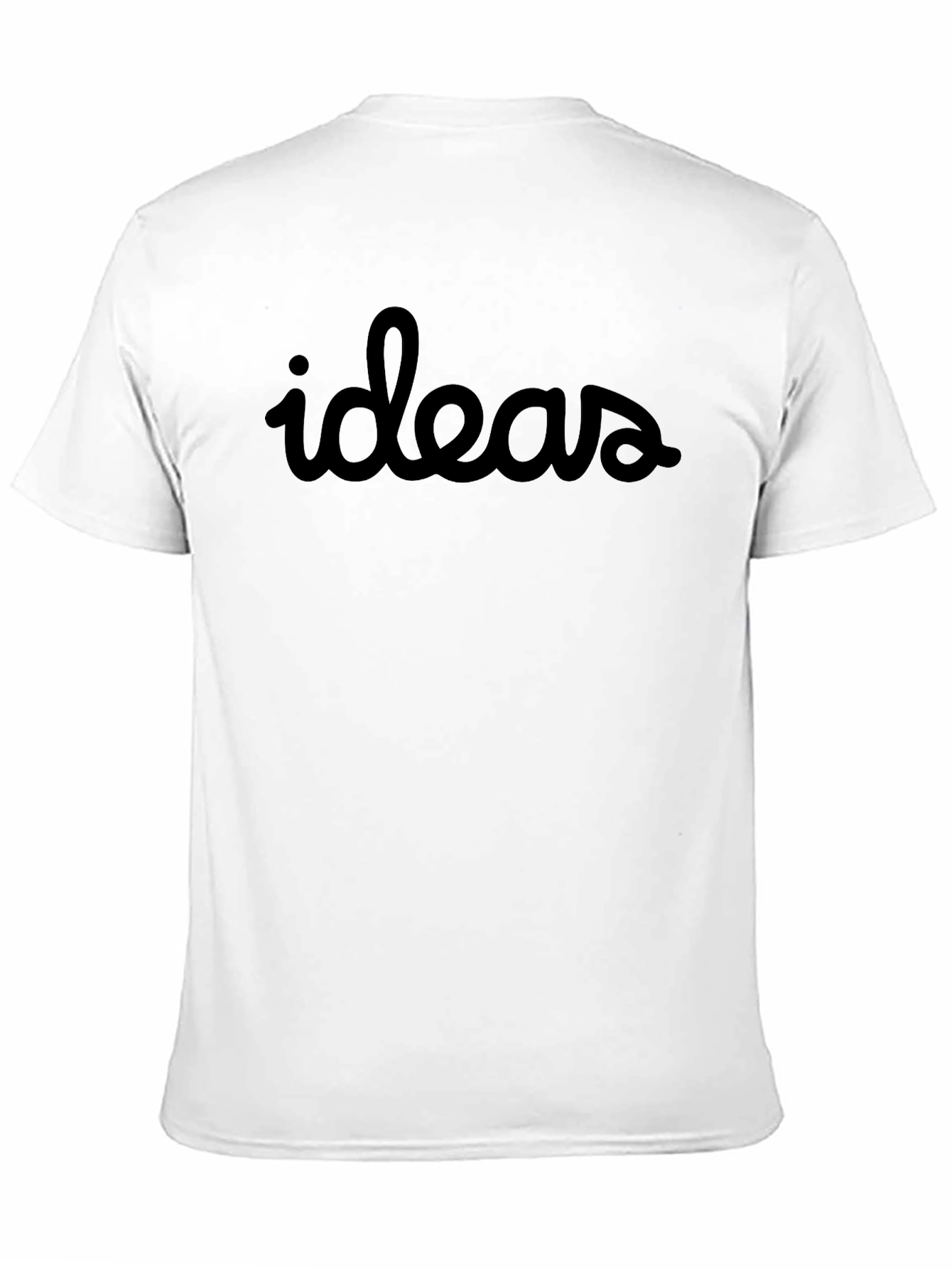 Ideas Graphic Tee - Soft Black Cotton
