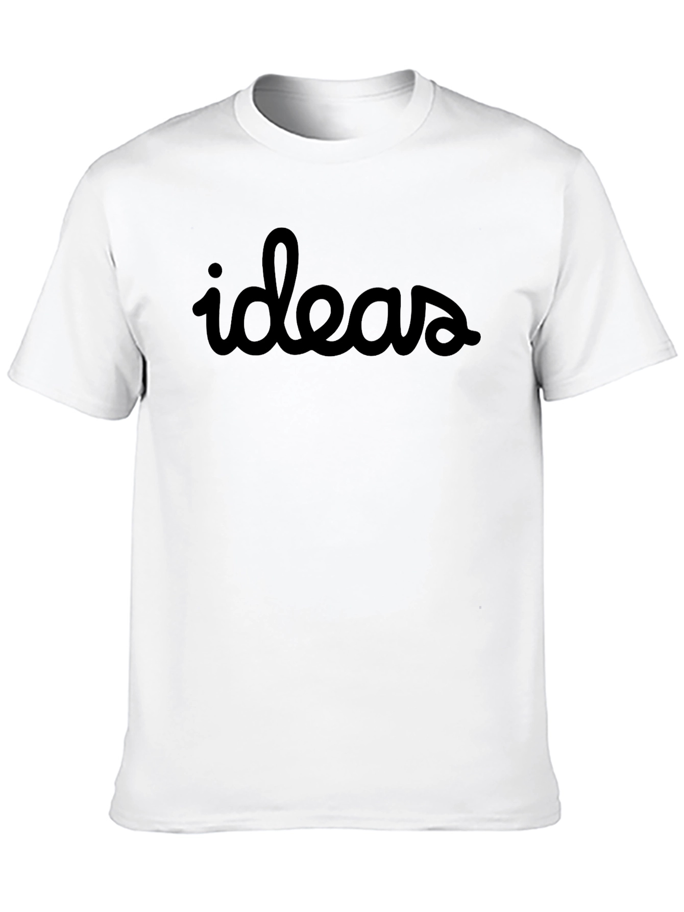 Ideas Graphic Tee - Soft Black Cotton