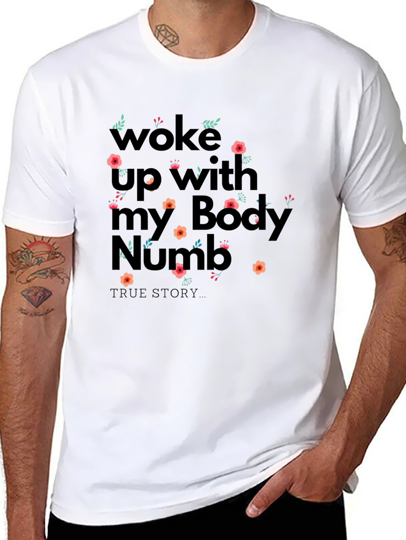 Woke Up With My Body Numb Graphic Tee