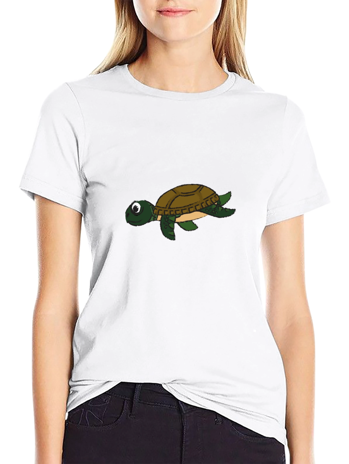 Turtle Graphic Black T-Shirt