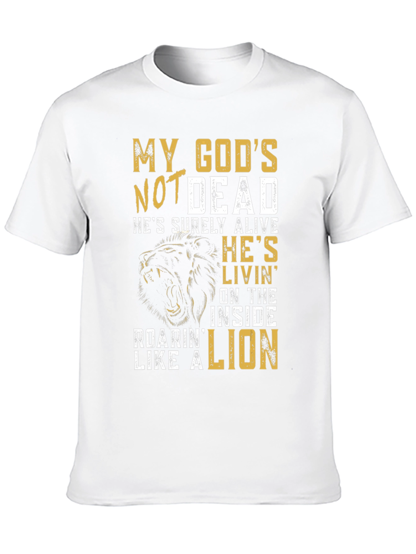 My Gods Not Dead Lion Graphic T-Shirt