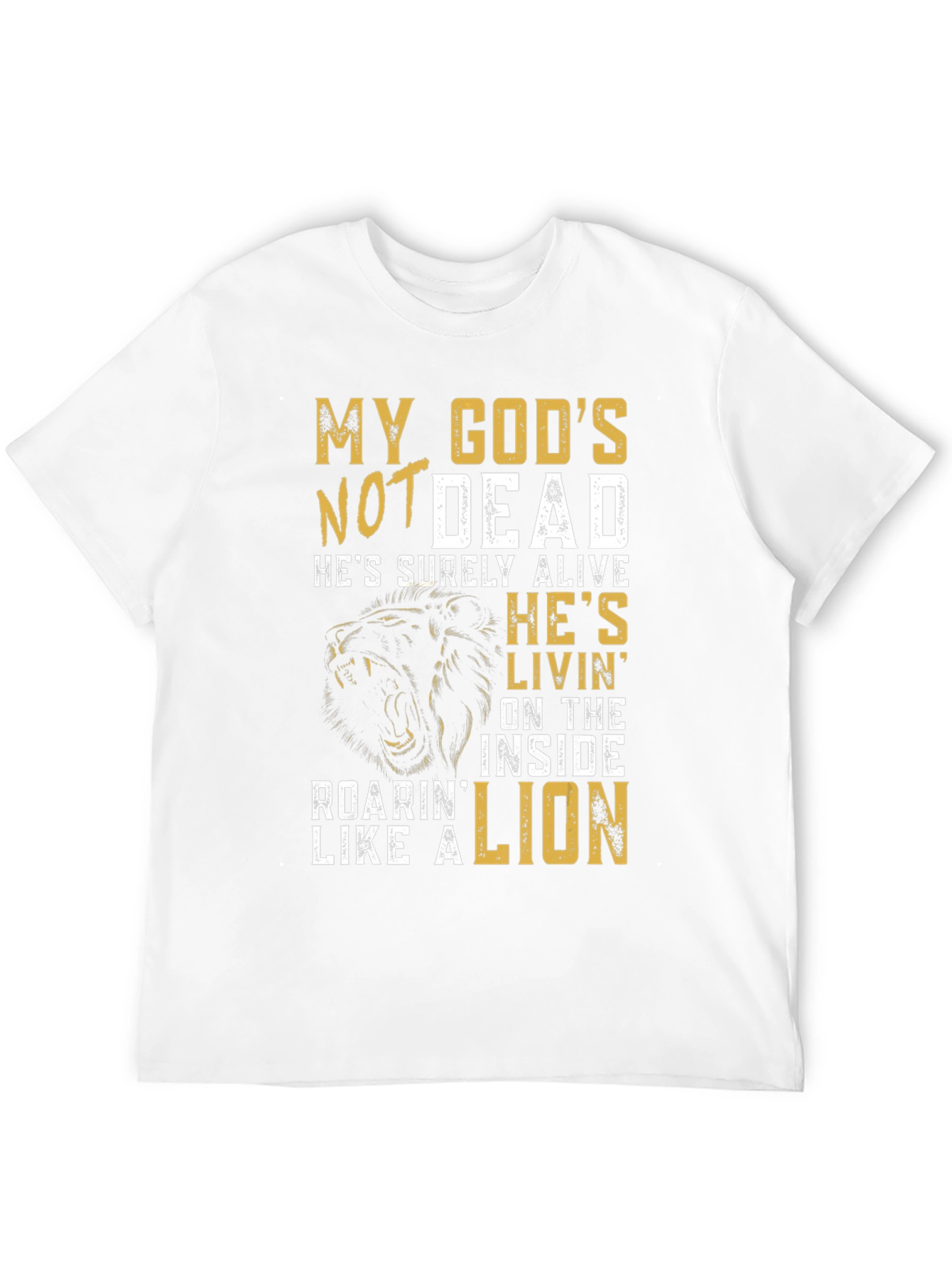 My Gods Not Dead Lion Graphic T-Shirt