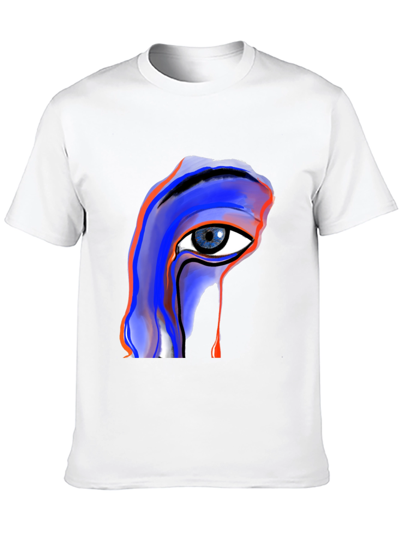 Abstract Eye Graphic Black Tee