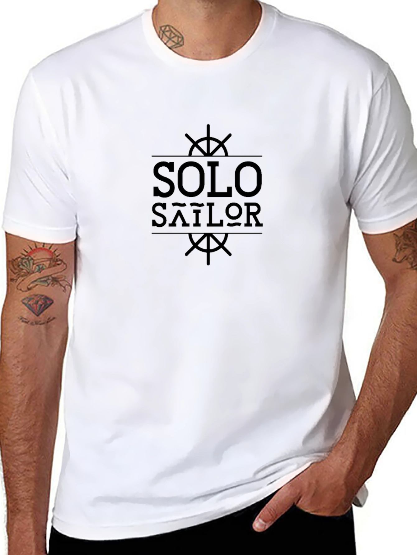 Solo Sailor Graphic Tee - Nautical Style Shirt