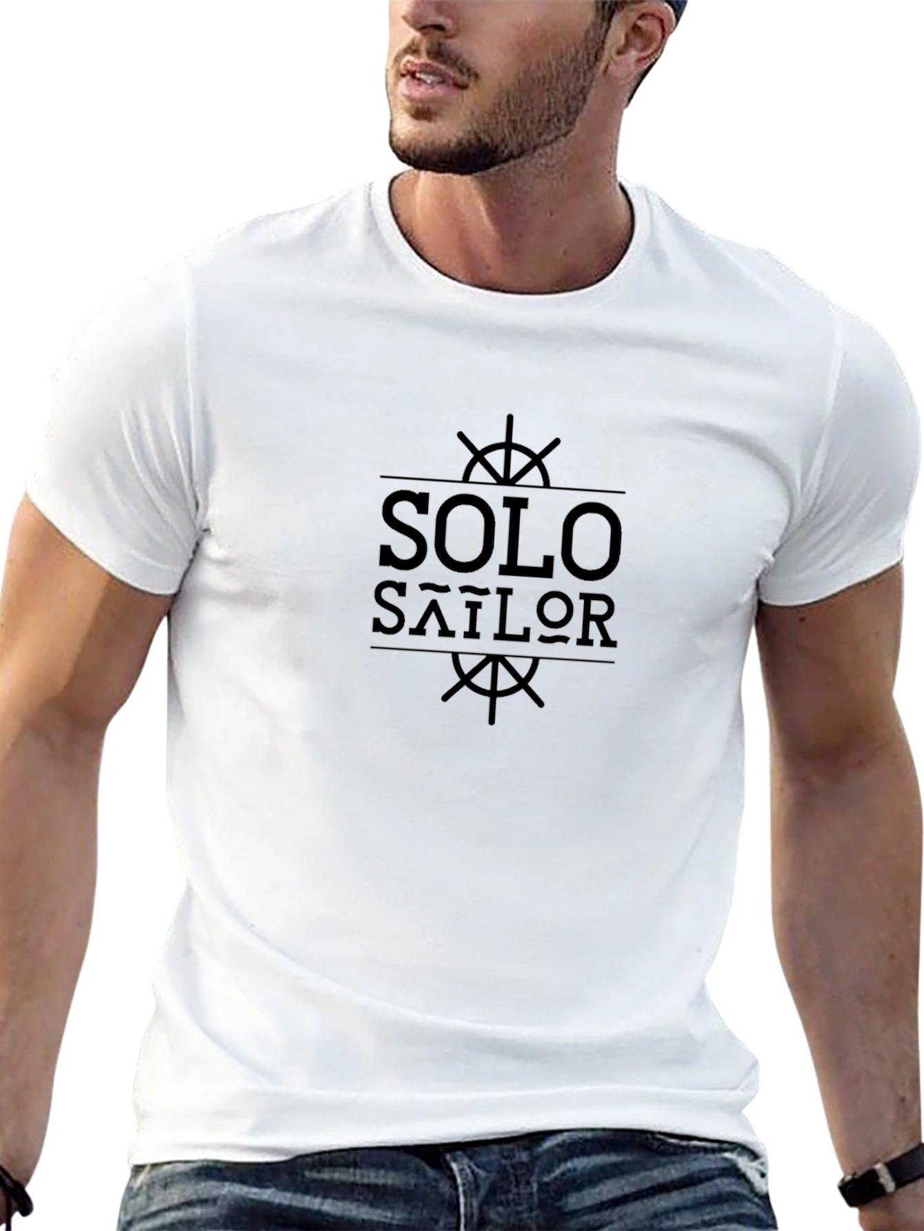 Solo Sailor Graphic Tee - Nautical Style Shirt