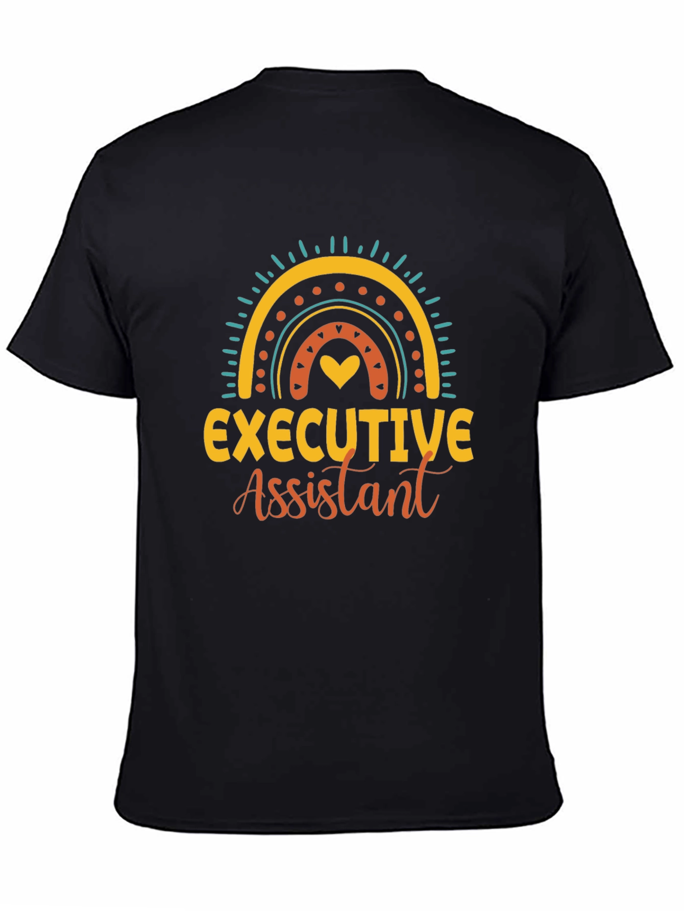Executive Assistant Rainbow Graphic Tee