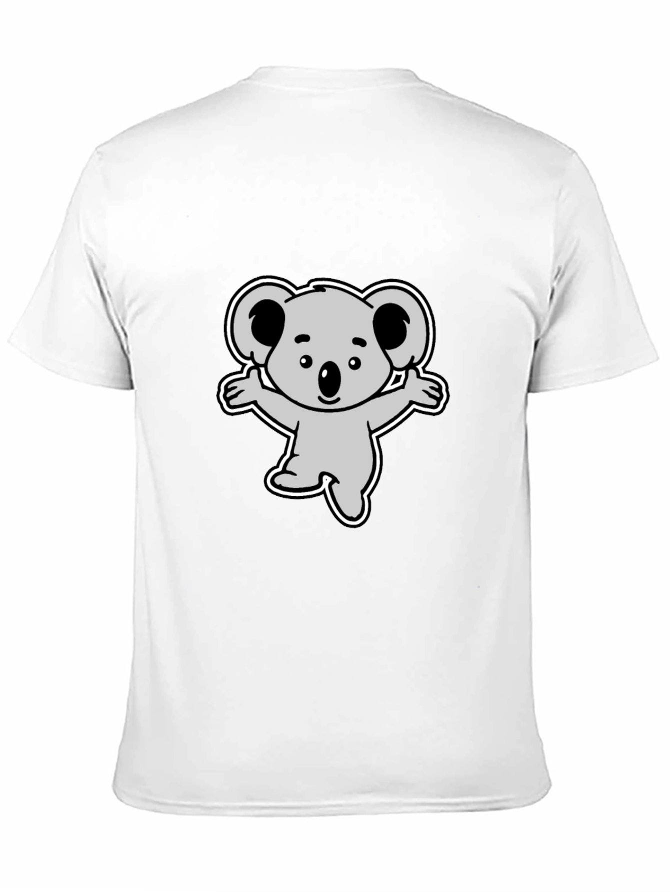 Cute Koala Graphic Black T-Shirt