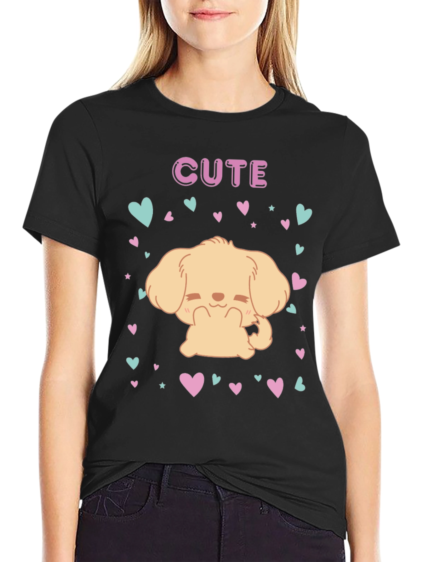 Cute Puppy Dog T-Shirt - Adorable Kawaii Style