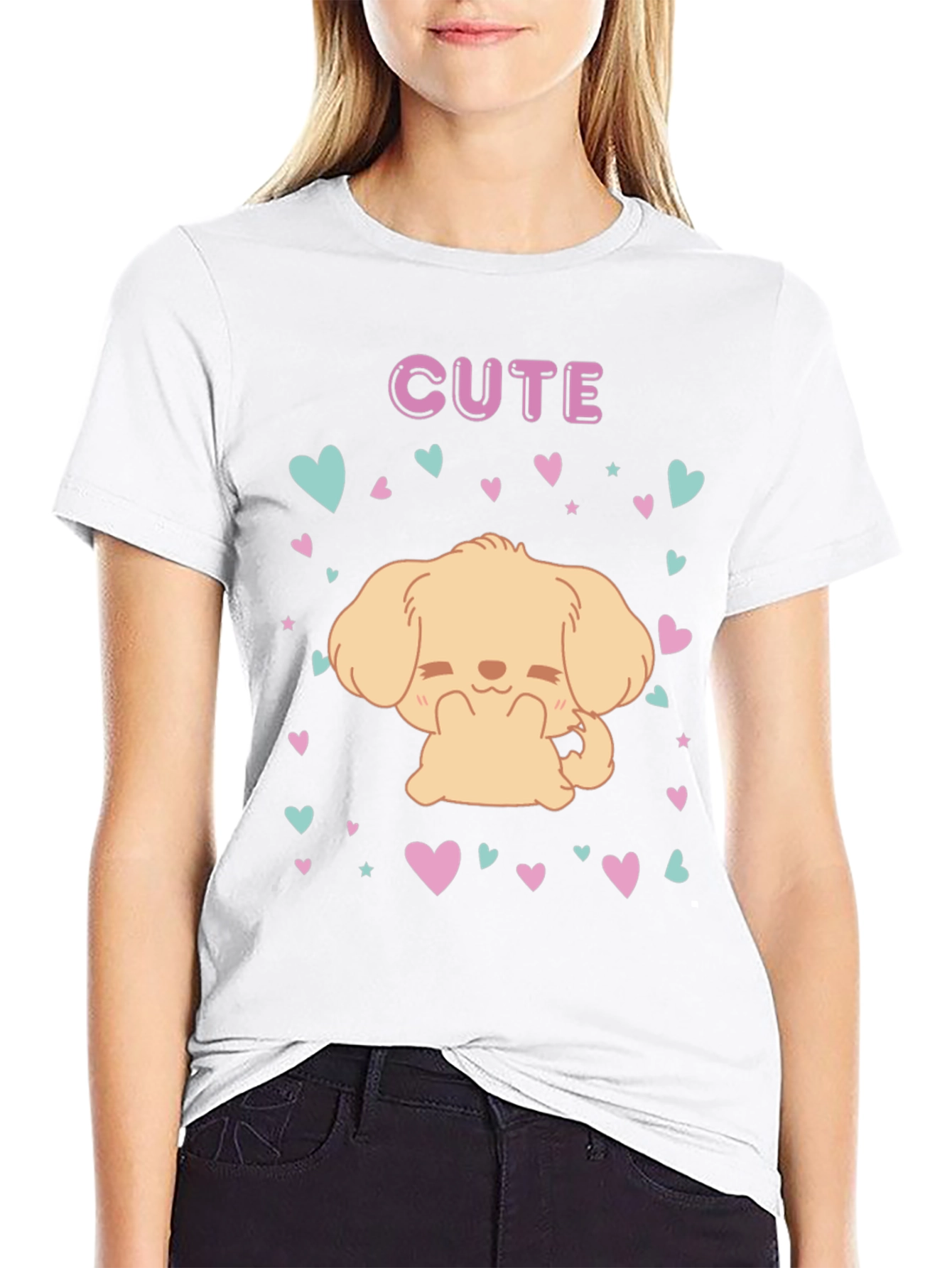Cute Puppy Dog T-Shirt - Adorable Kawaii Style