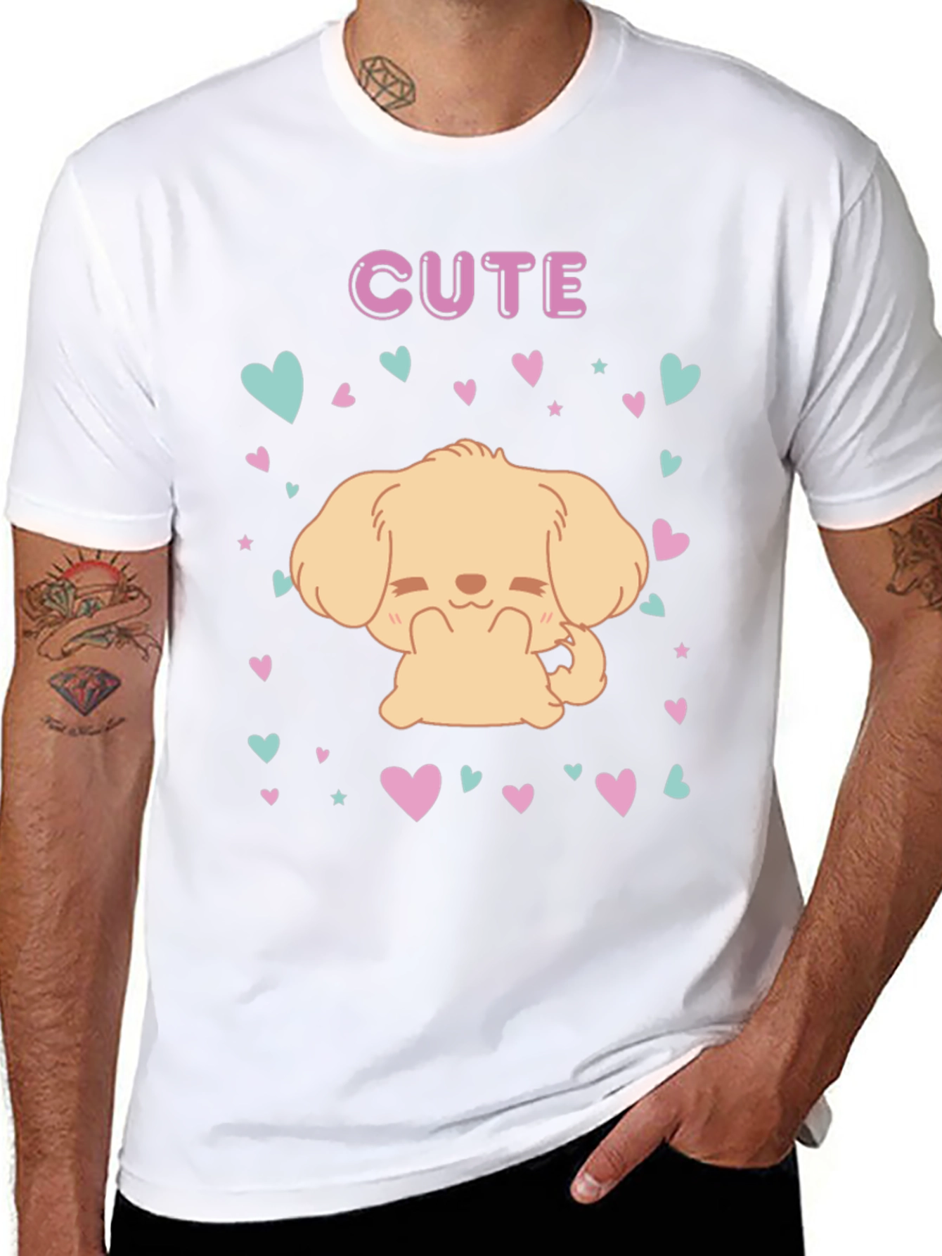 Cute Puppy Dog T-Shirt - Adorable Kawaii Style