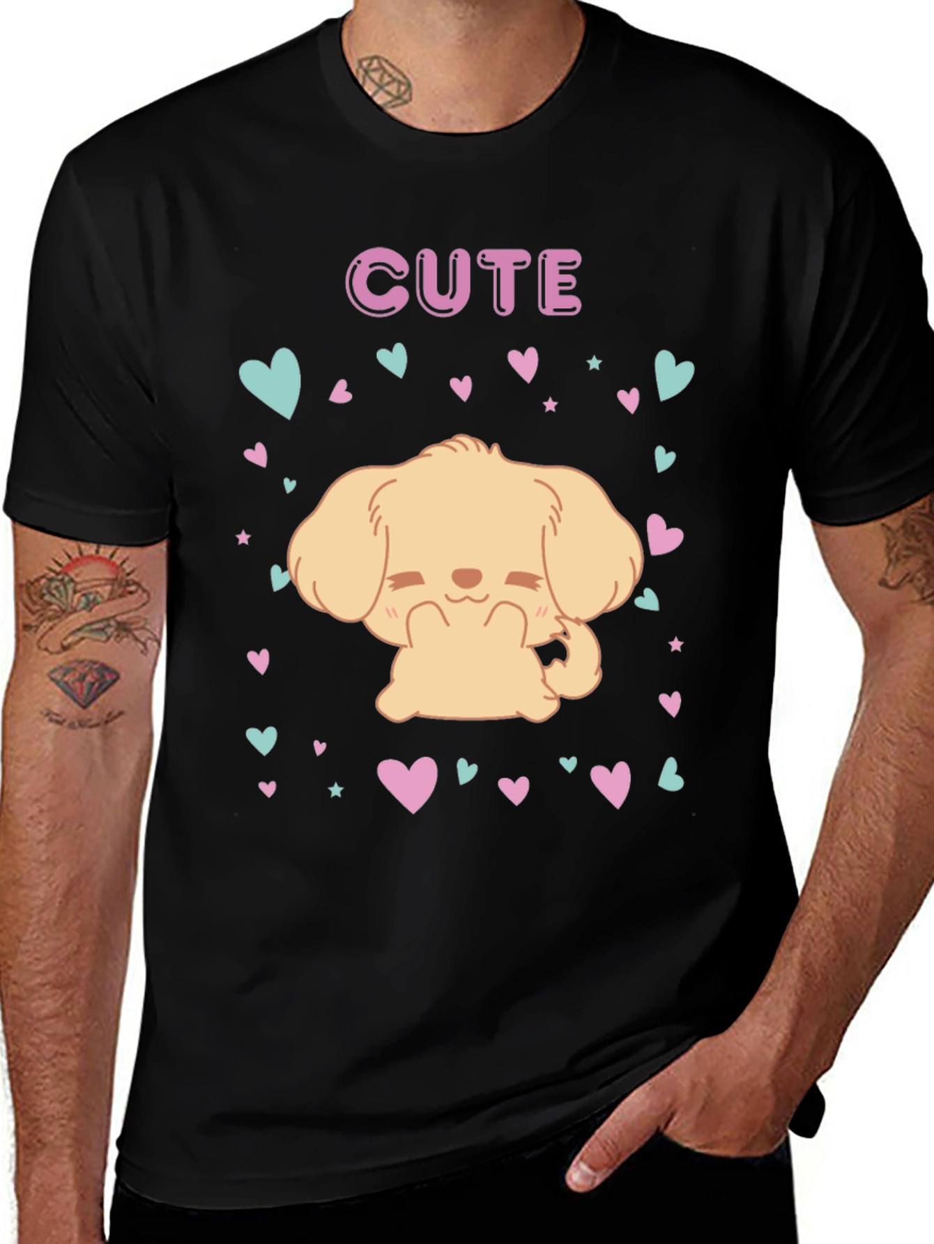Cute Puppy Dog T-Shirt - Adorable Kawaii Style