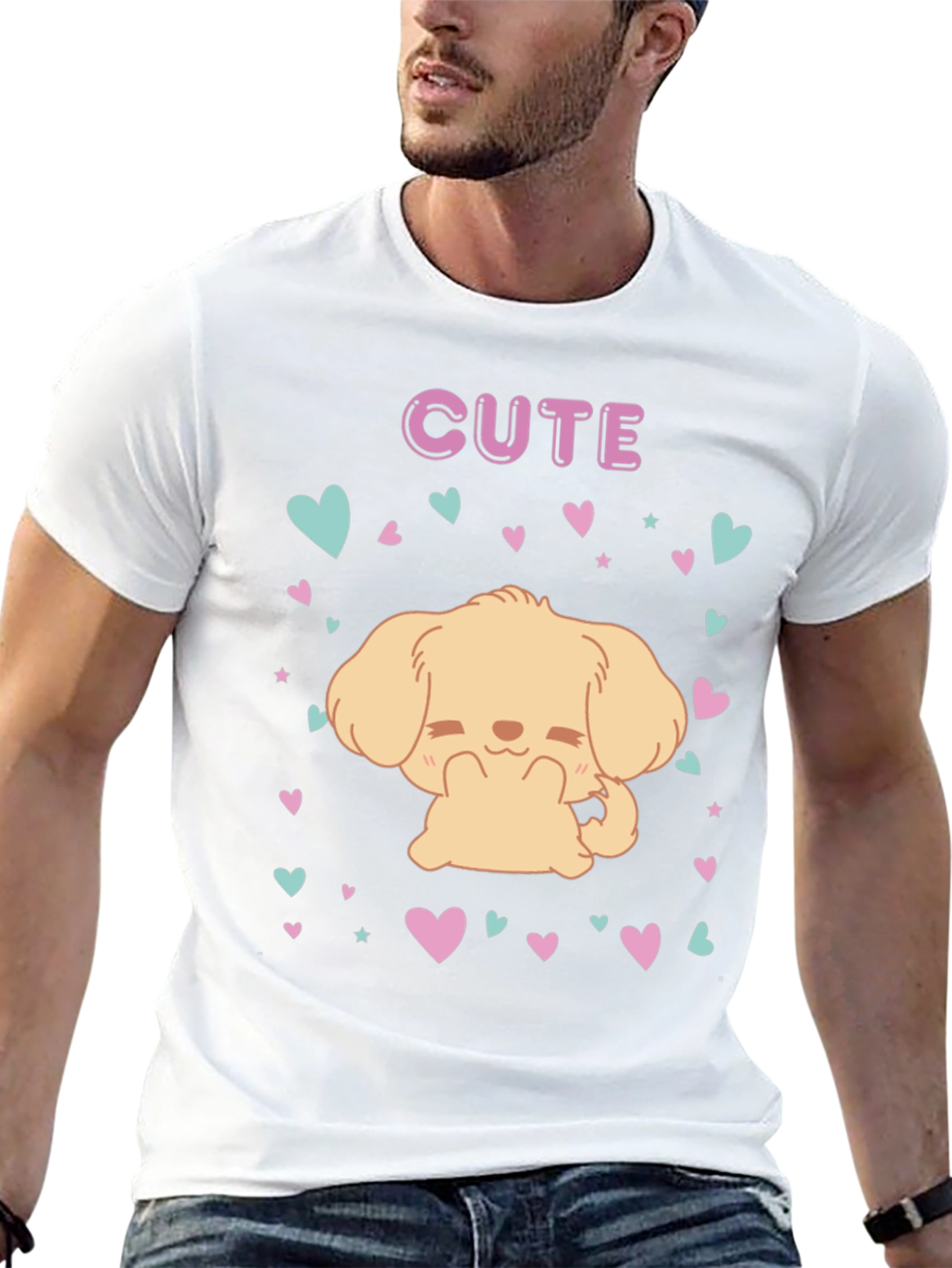 Cute Puppy Dog T-Shirt - Adorable Kawaii Style