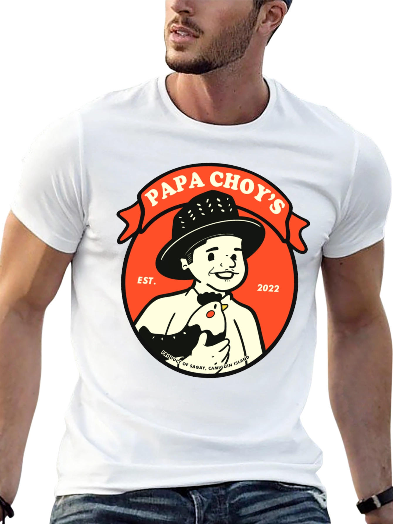 Papa Choys T-Shirt - Black Graphic Tee