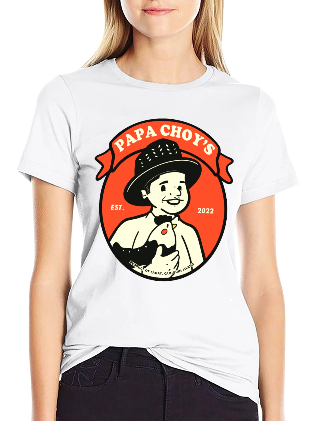 Papa Choys T-Shirt - Black Graphic Tee