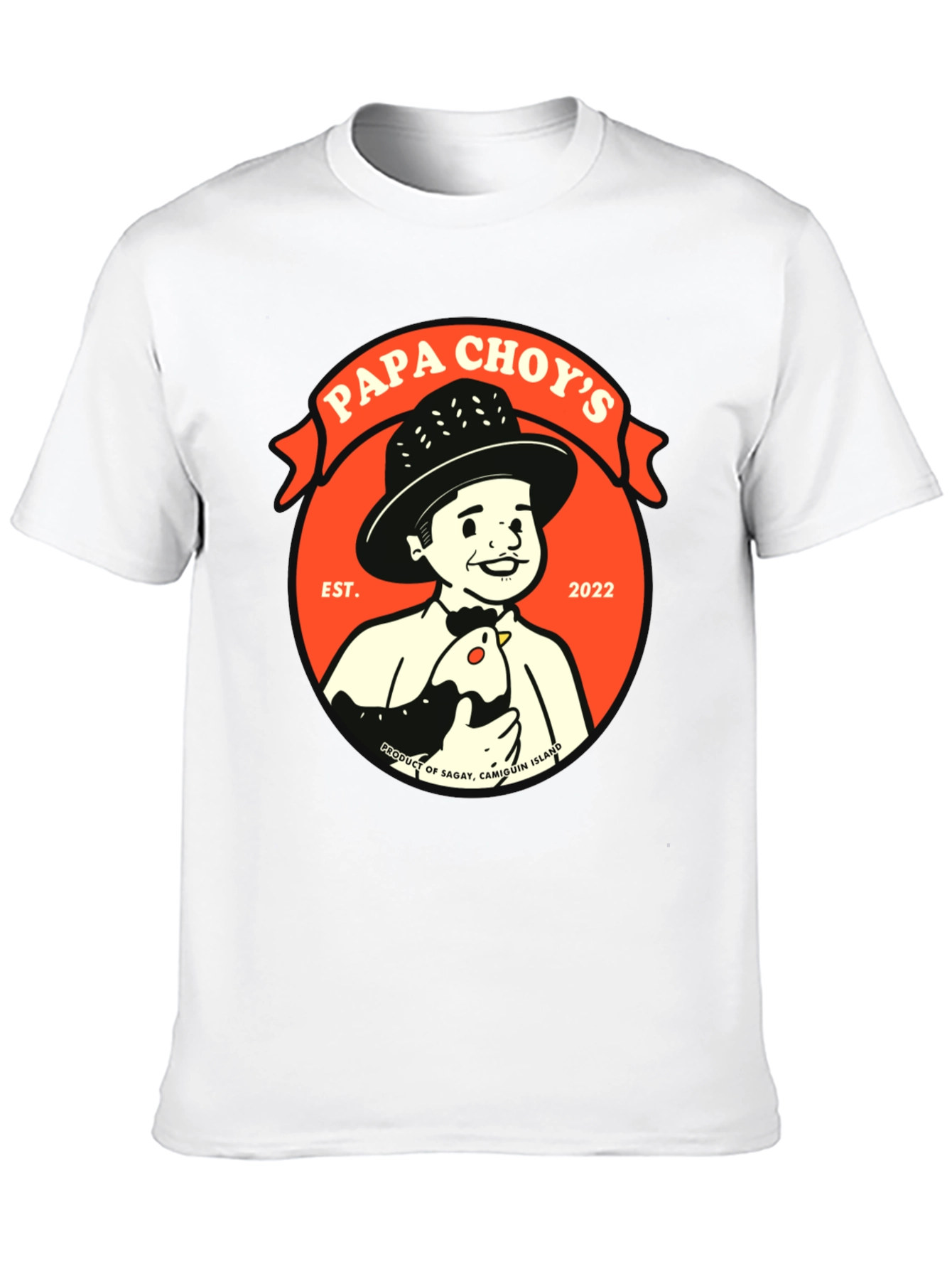 Papa Choys T-Shirt - Black Graphic Tee