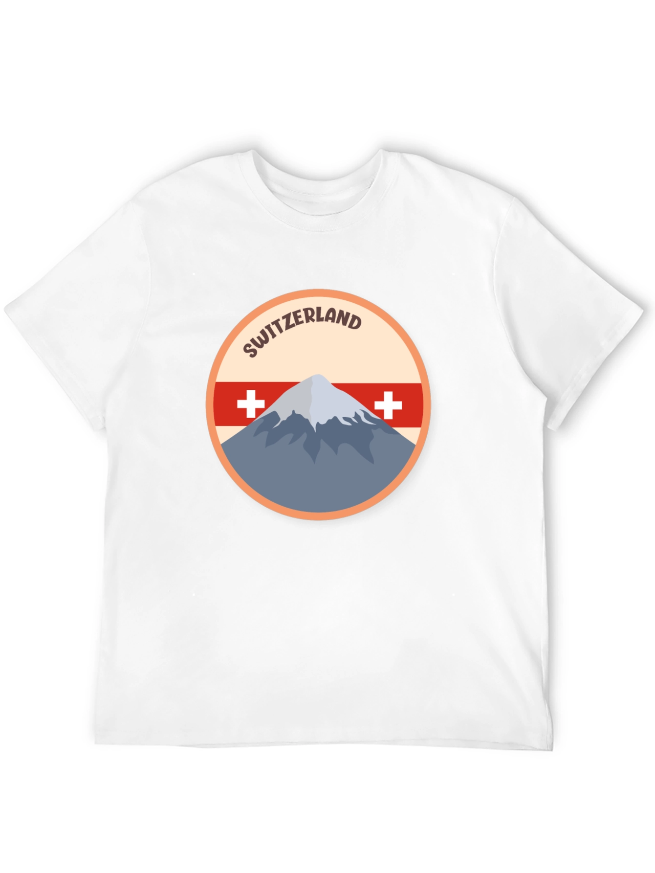 Switzerland Mountain Graphic T-Shirt