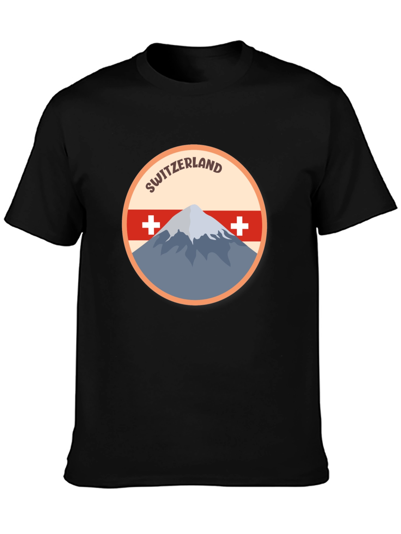 Switzerland Mountain Graphic T-Shirt