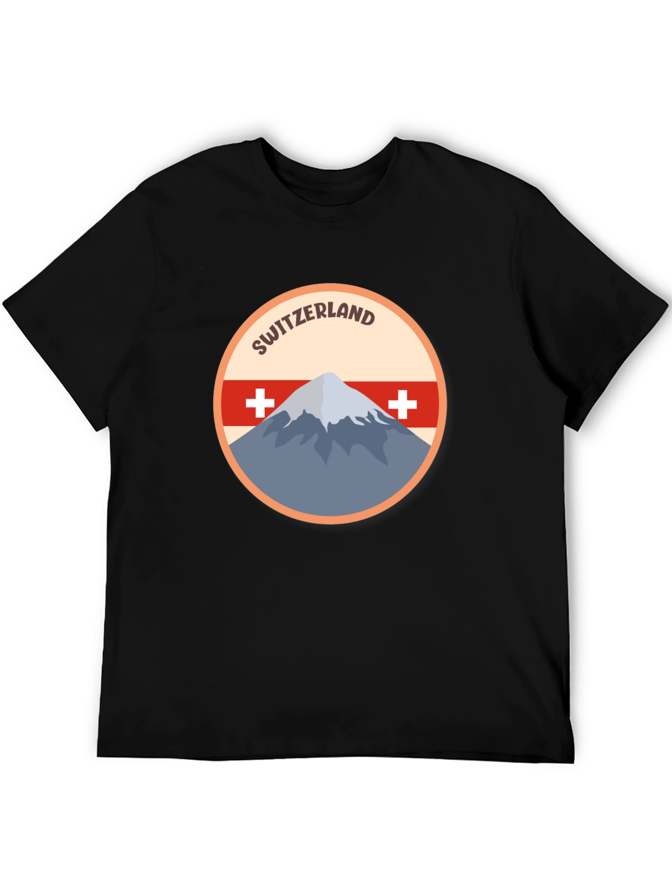 Switzerland Mountain Graphic T-Shirt