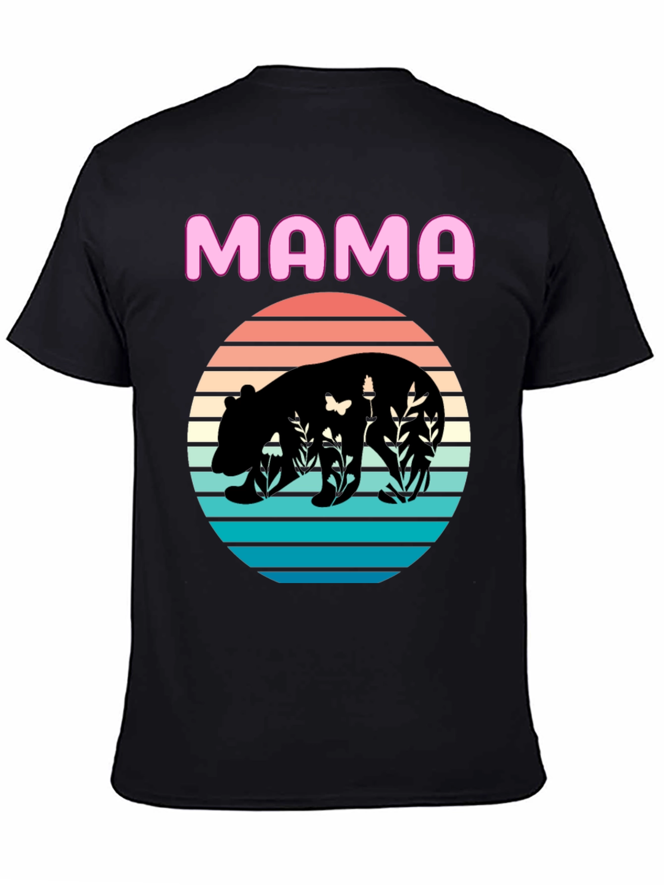 Mama Bear Graphic Tee - Nature Silhouette