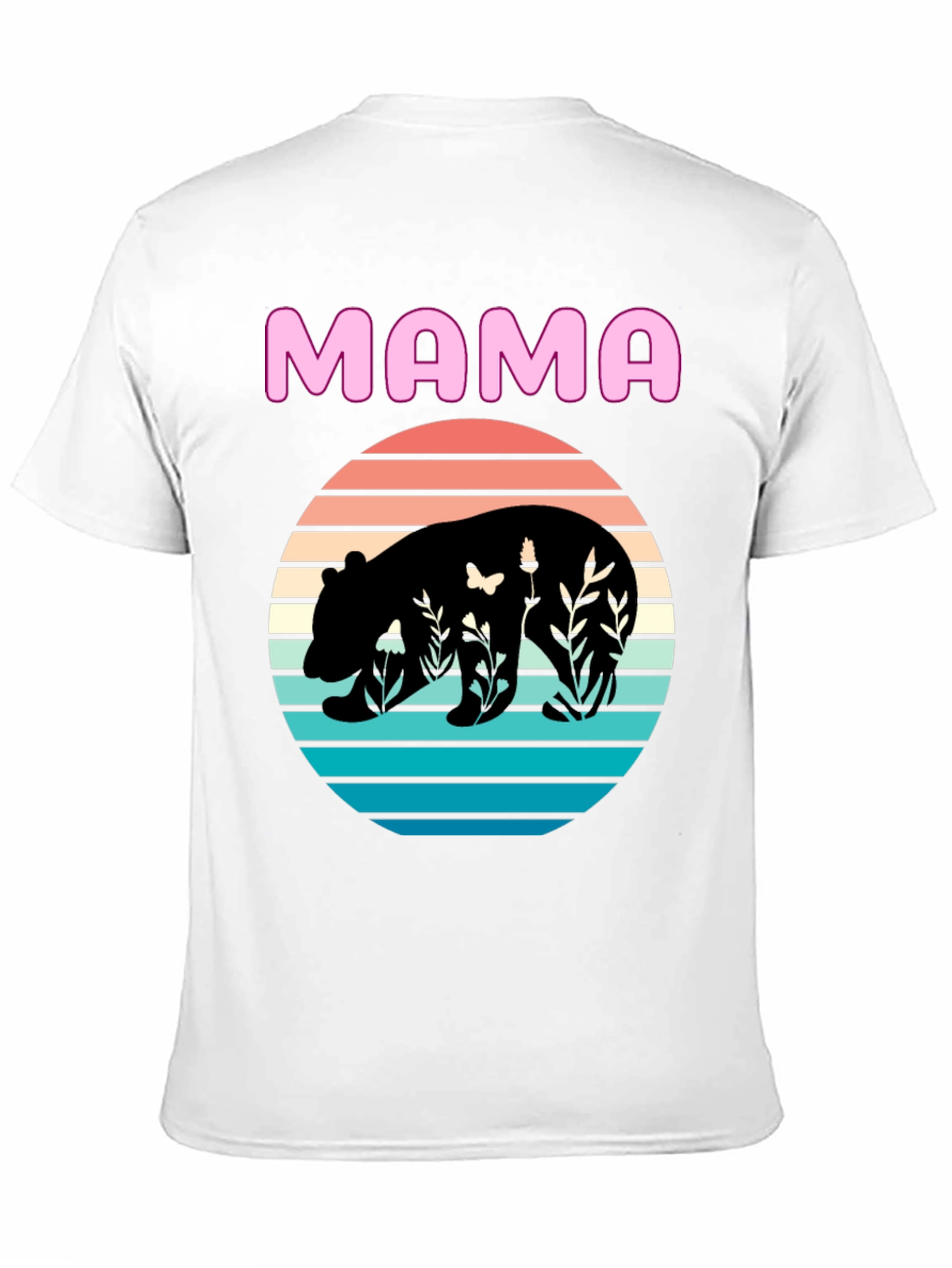 Mama Bear Graphic Tee - Nature Silhouette