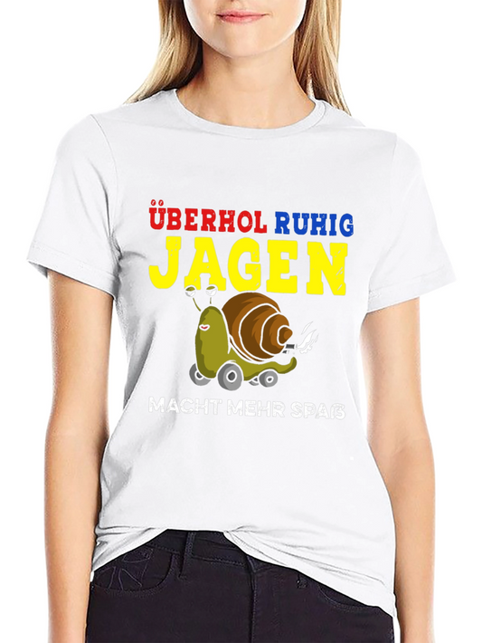 Funny Snail Racing Car T-Shirt