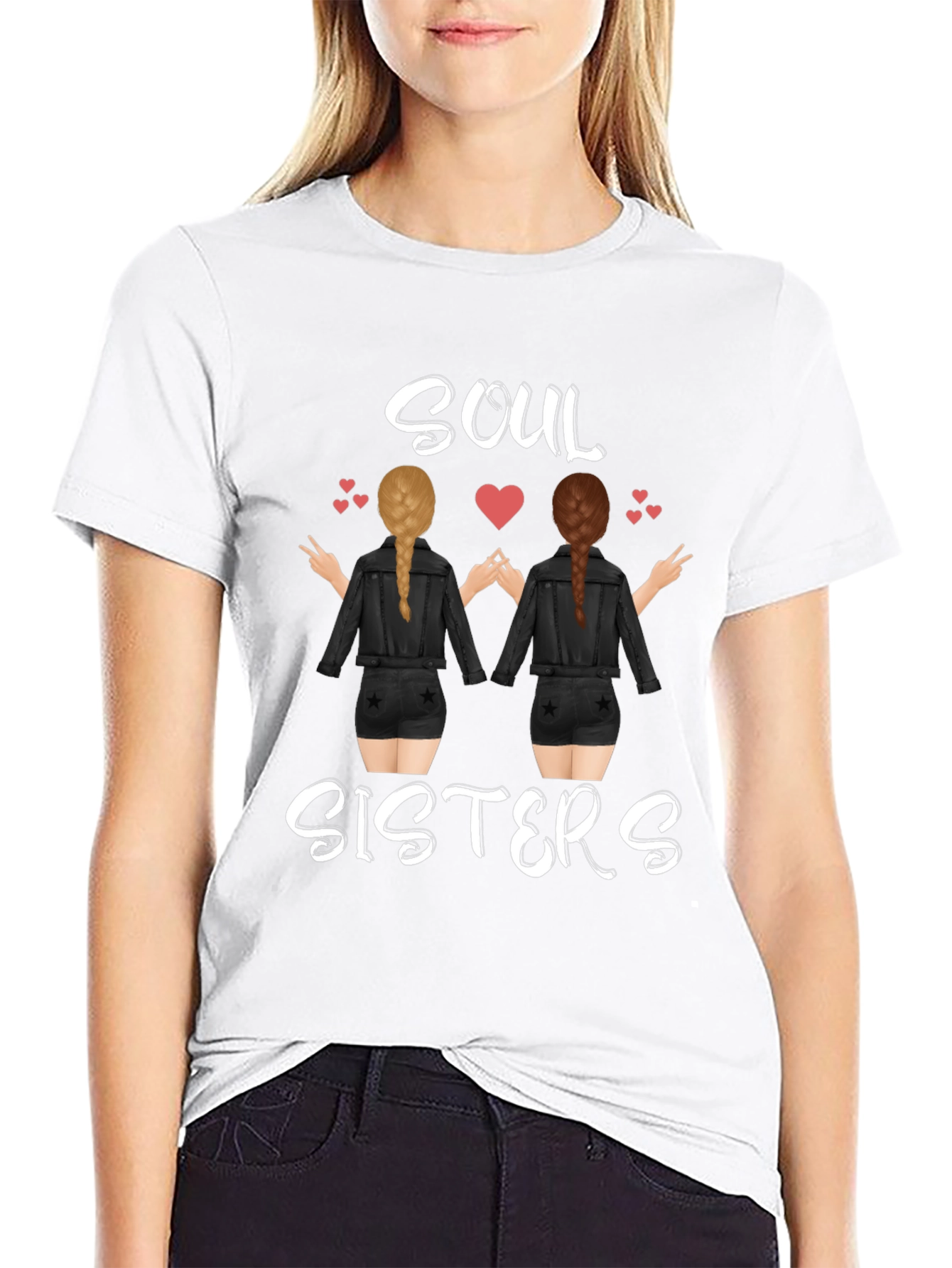 Soul Sisters Graphic Tee - Trendy Friendship T-Shirt