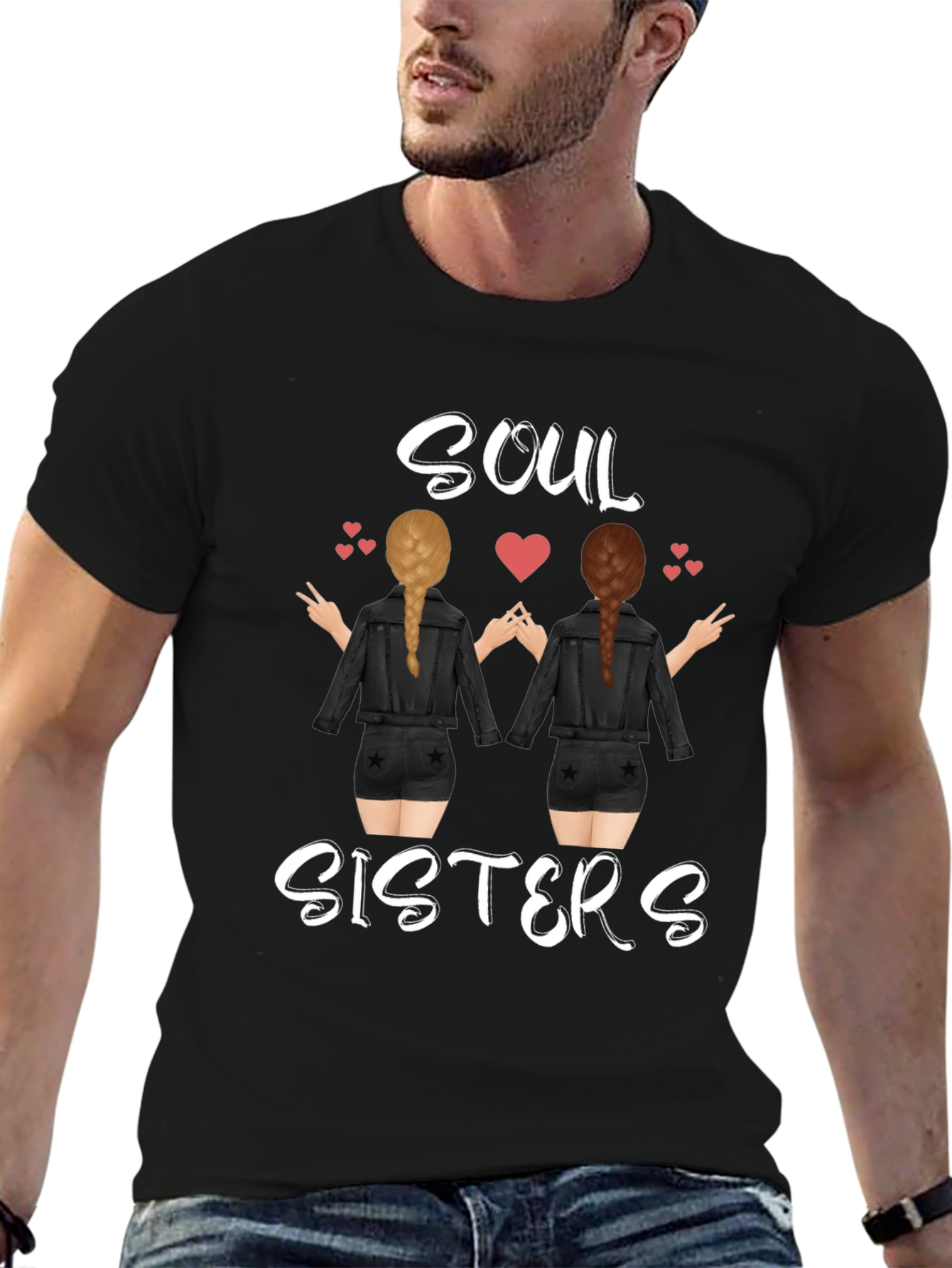 Soul Sisters Graphic Tee - Trendy Friendship T-Shirt