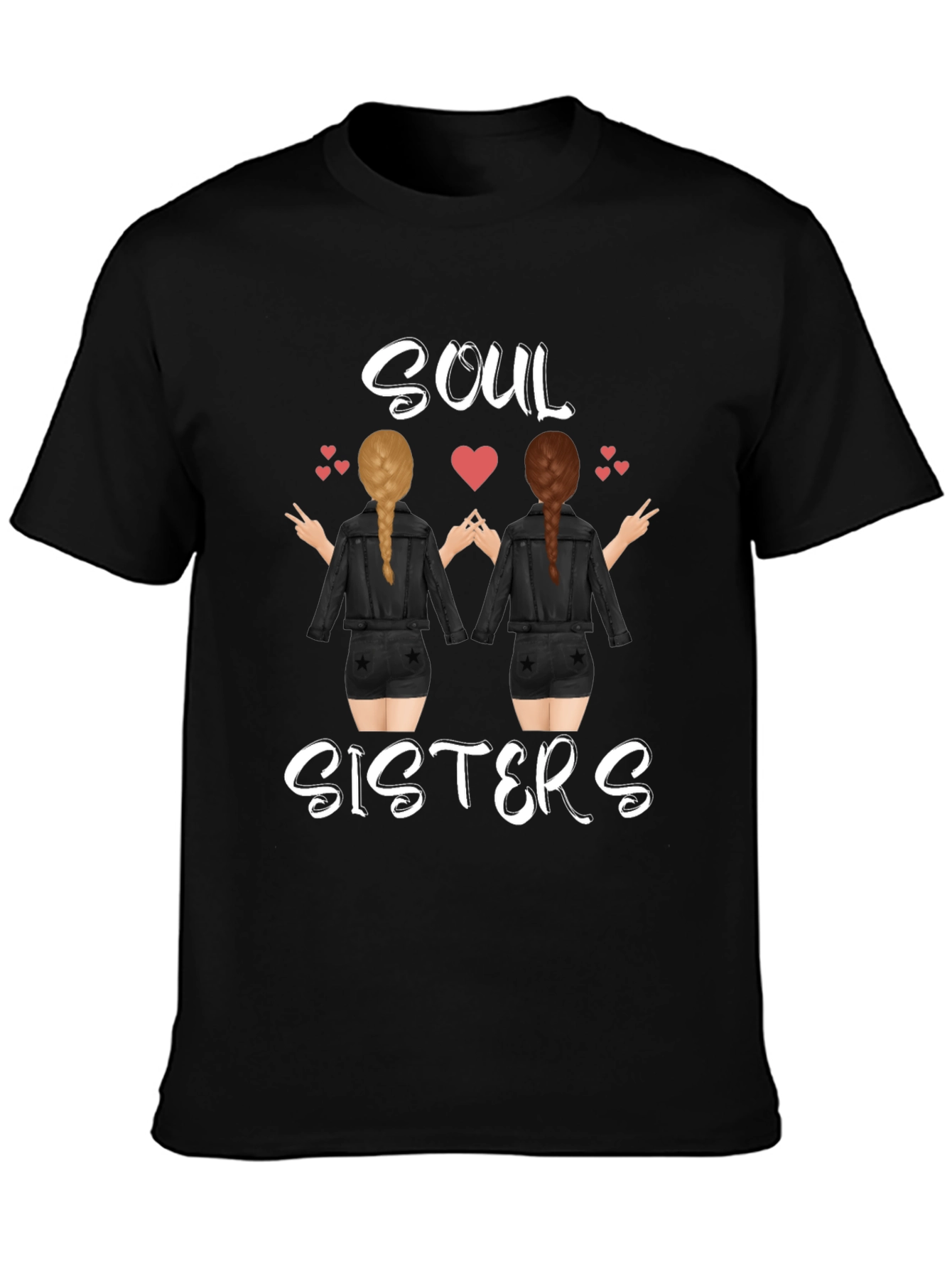 Soul Sisters Graphic Tee - Trendy Friendship T-Shirt