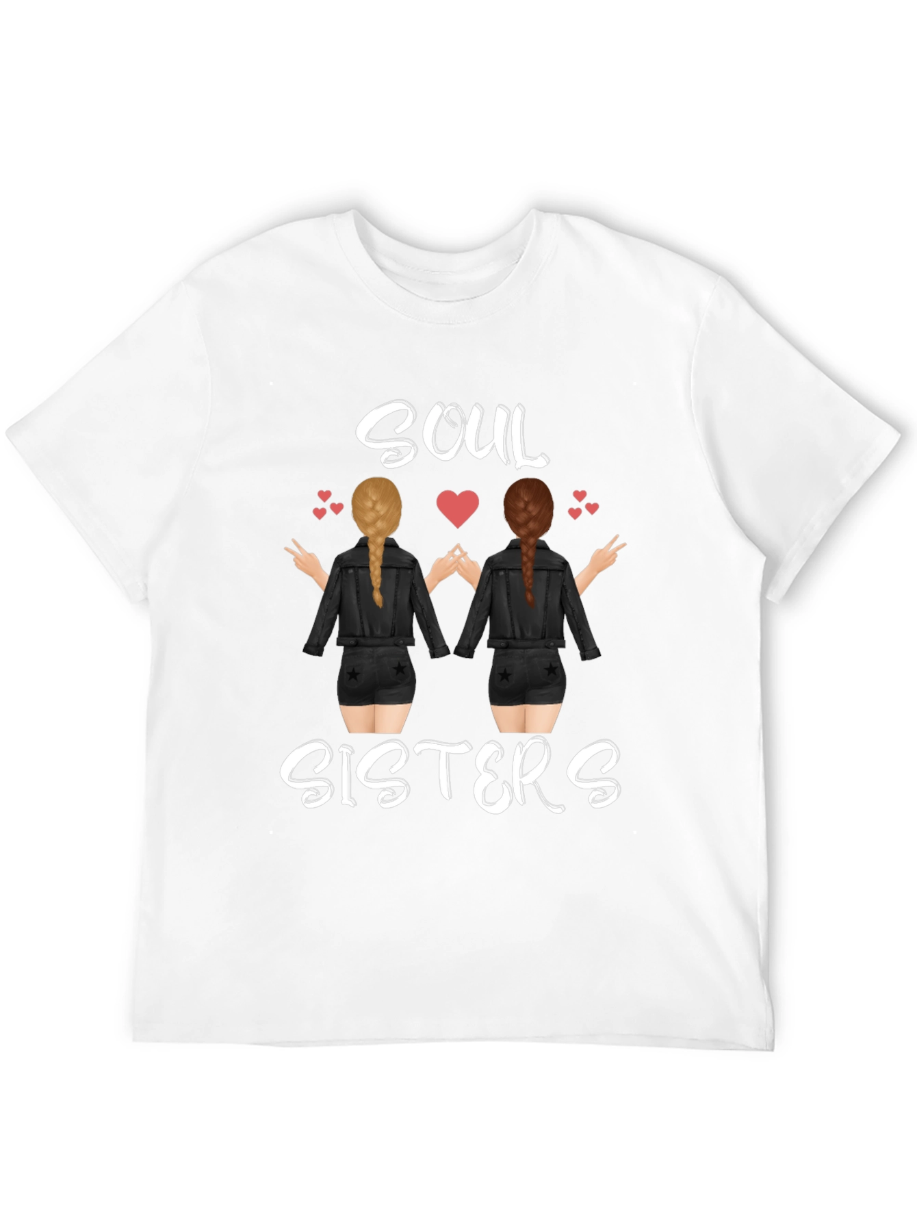 Soul Sisters Graphic Tee - Trendy Friendship T-Shirt