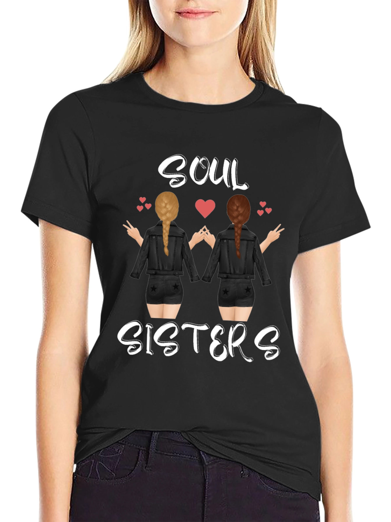Soul Sisters Graphic Tee - Trendy Friendship T-Shirt