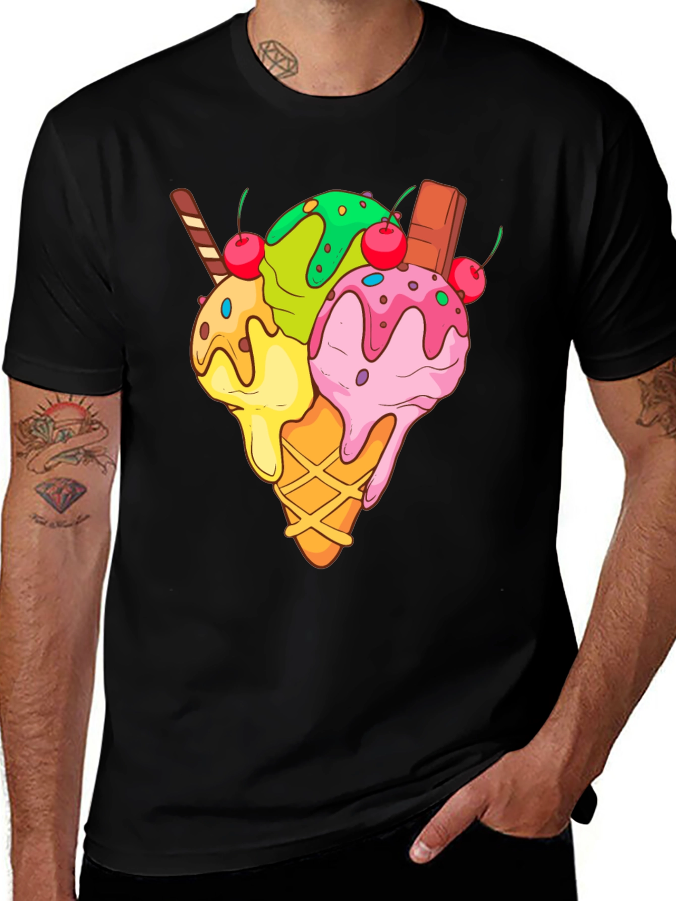 Ice Cream Cone Graphic T-Shirt