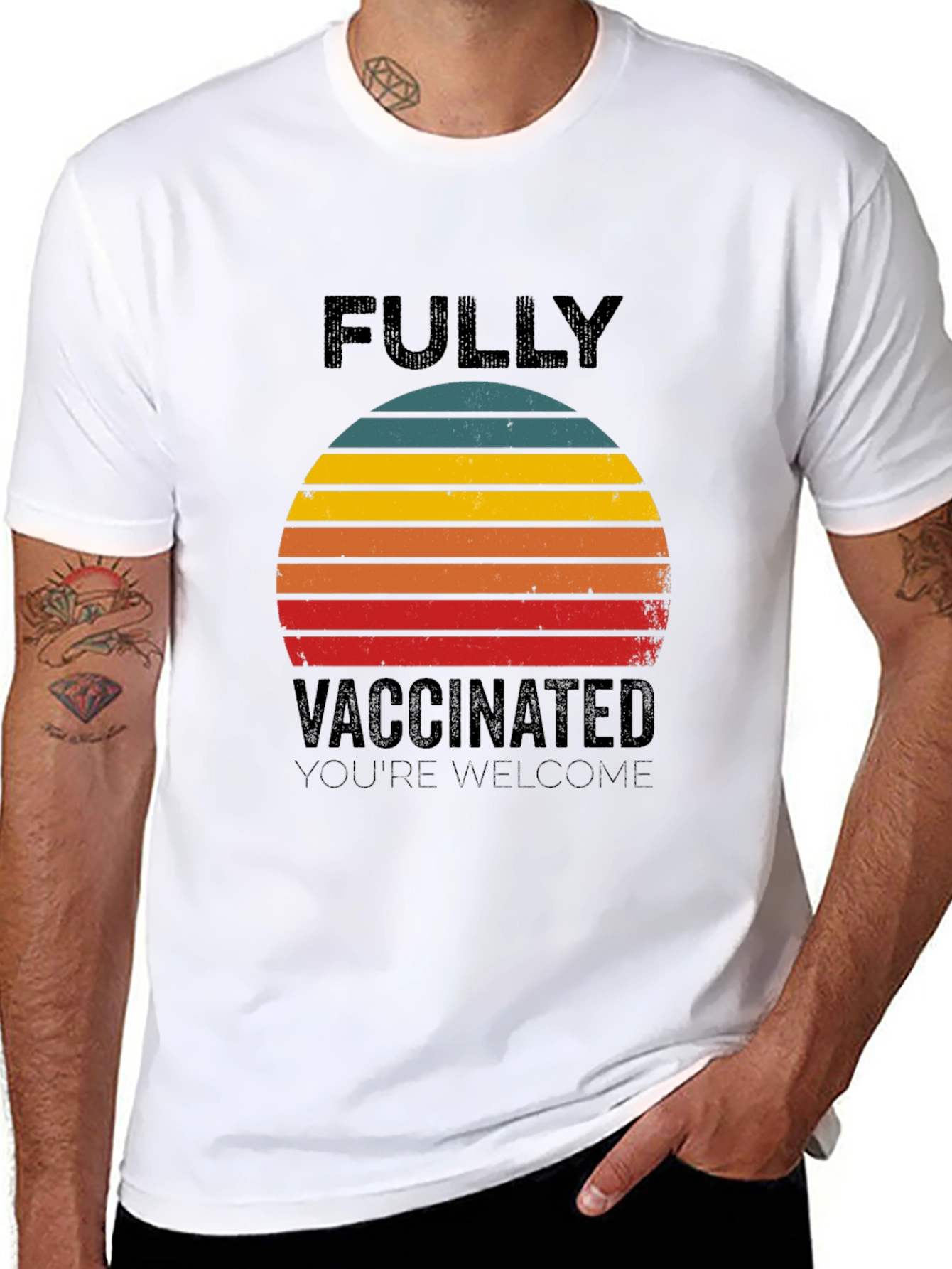 Fully Vaccinated Retro T-Shirt