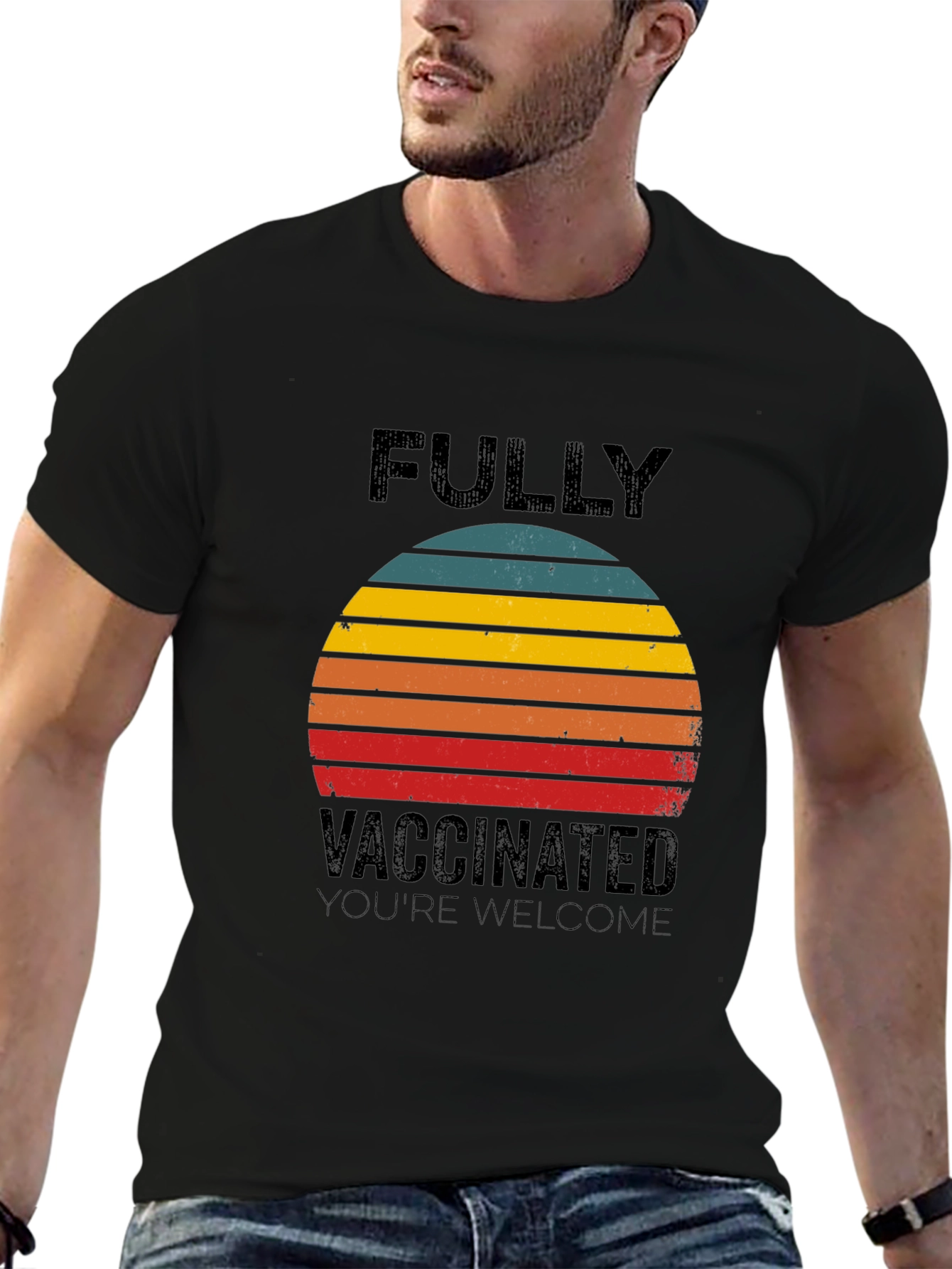 Fully Vaccinated Retro T-Shirt