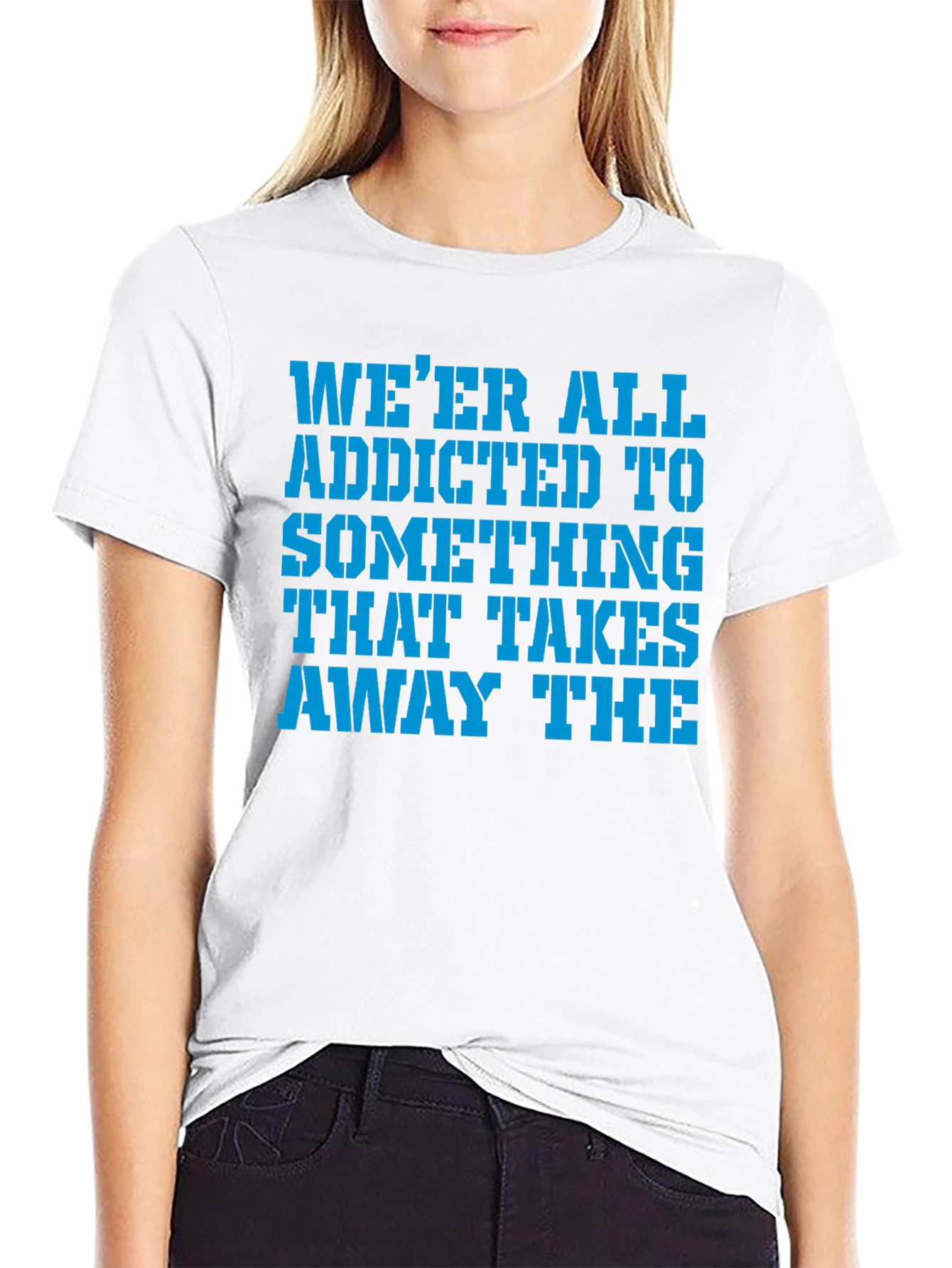 Addicted To Something Graphic Tee - Soft Cotton