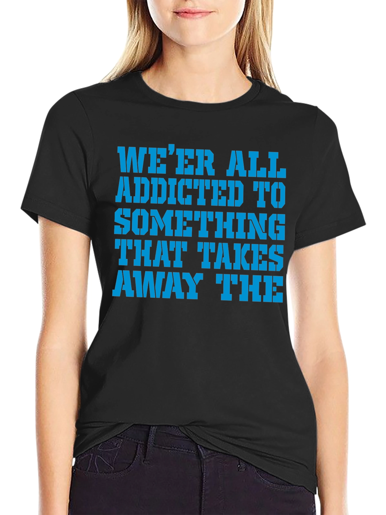 Addicted To Something Graphic Tee - Soft Cotton