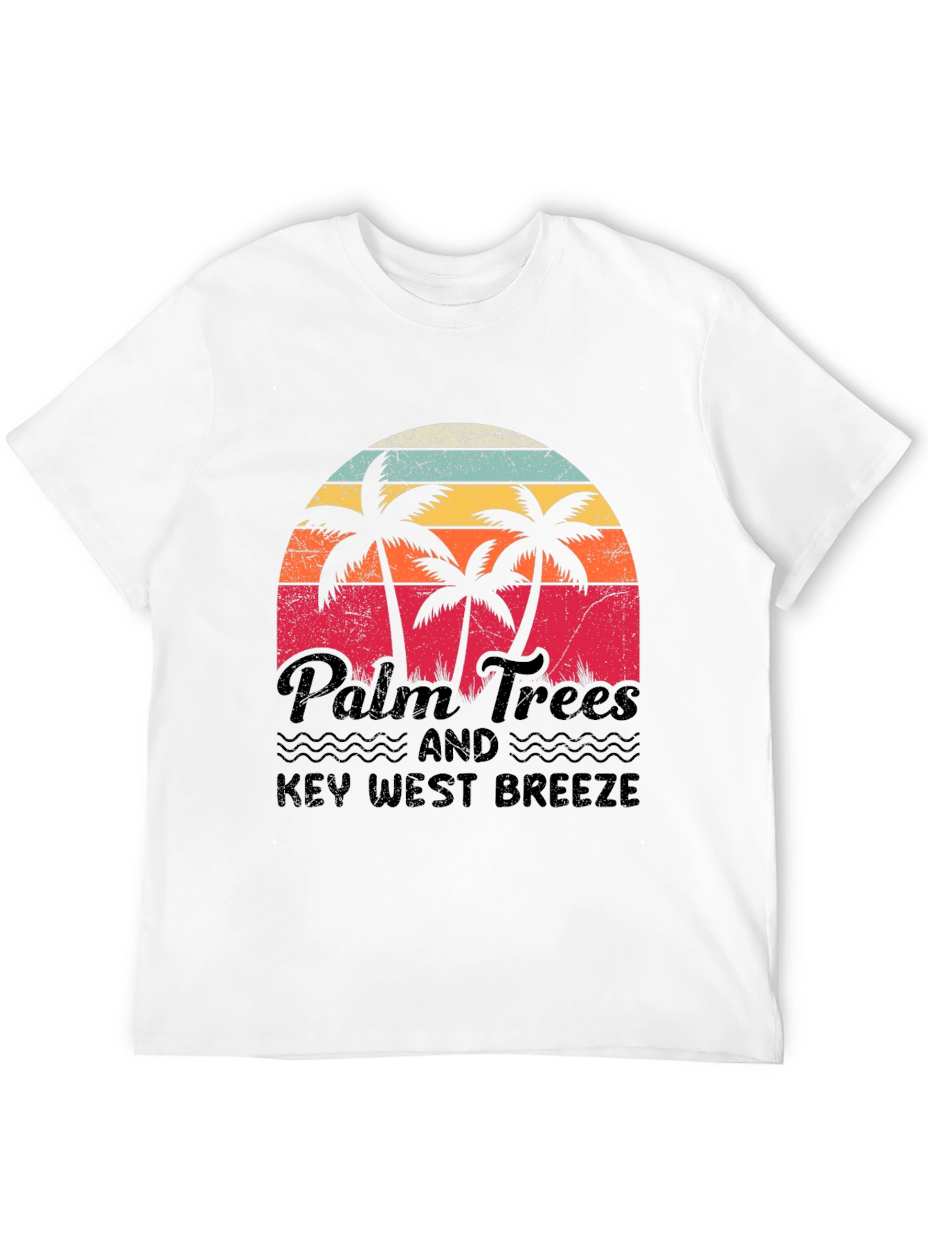 Palm Trees & Key West Breeze Retro T-Shirt