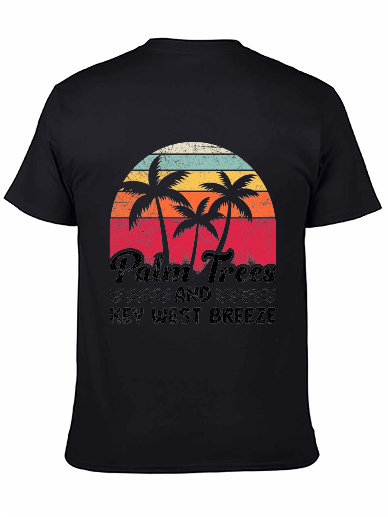 Palm Trees & Key West Breeze Retro T-Shirt