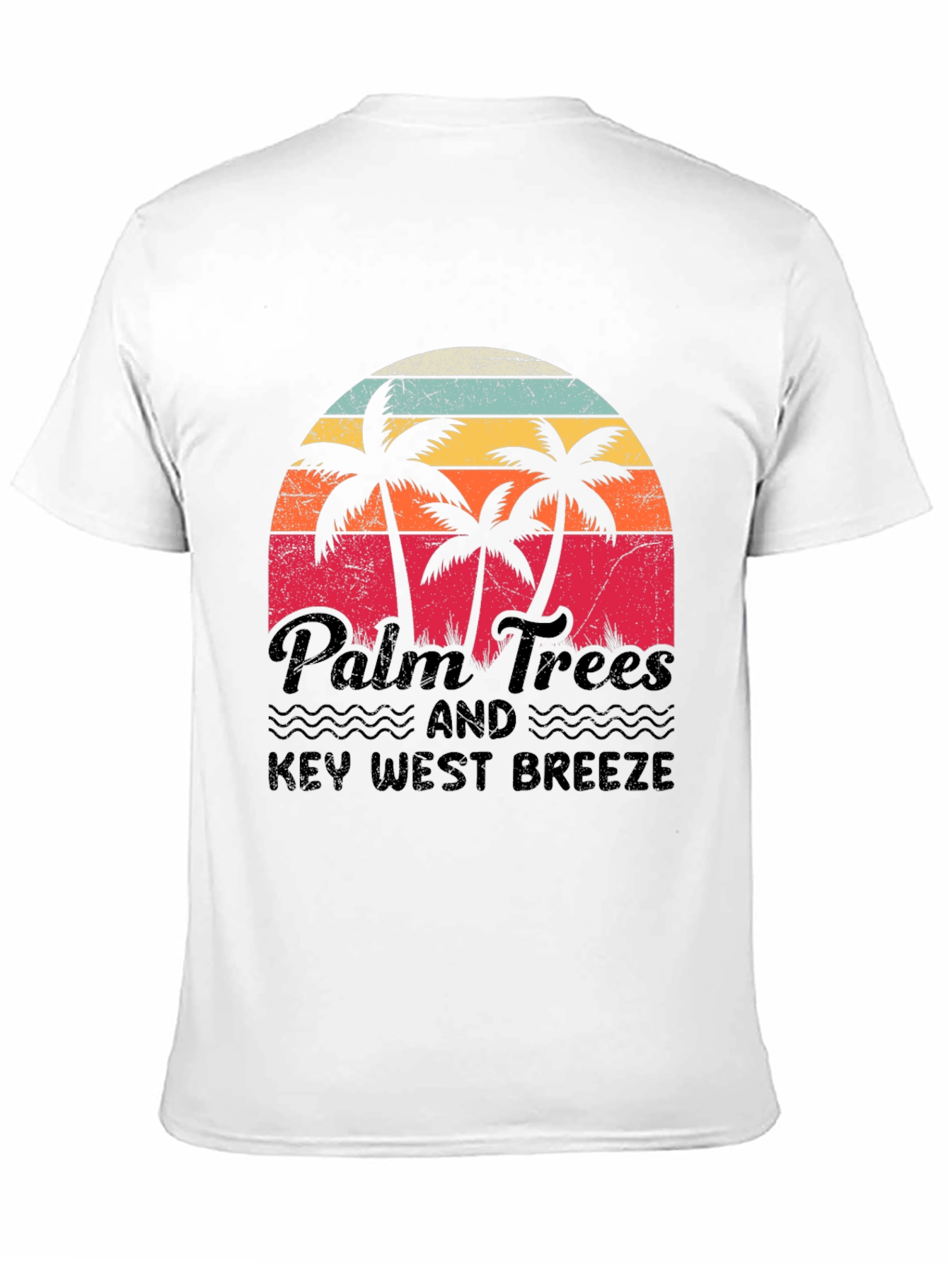 Palm Trees & Key West Breeze Retro T-Shirt