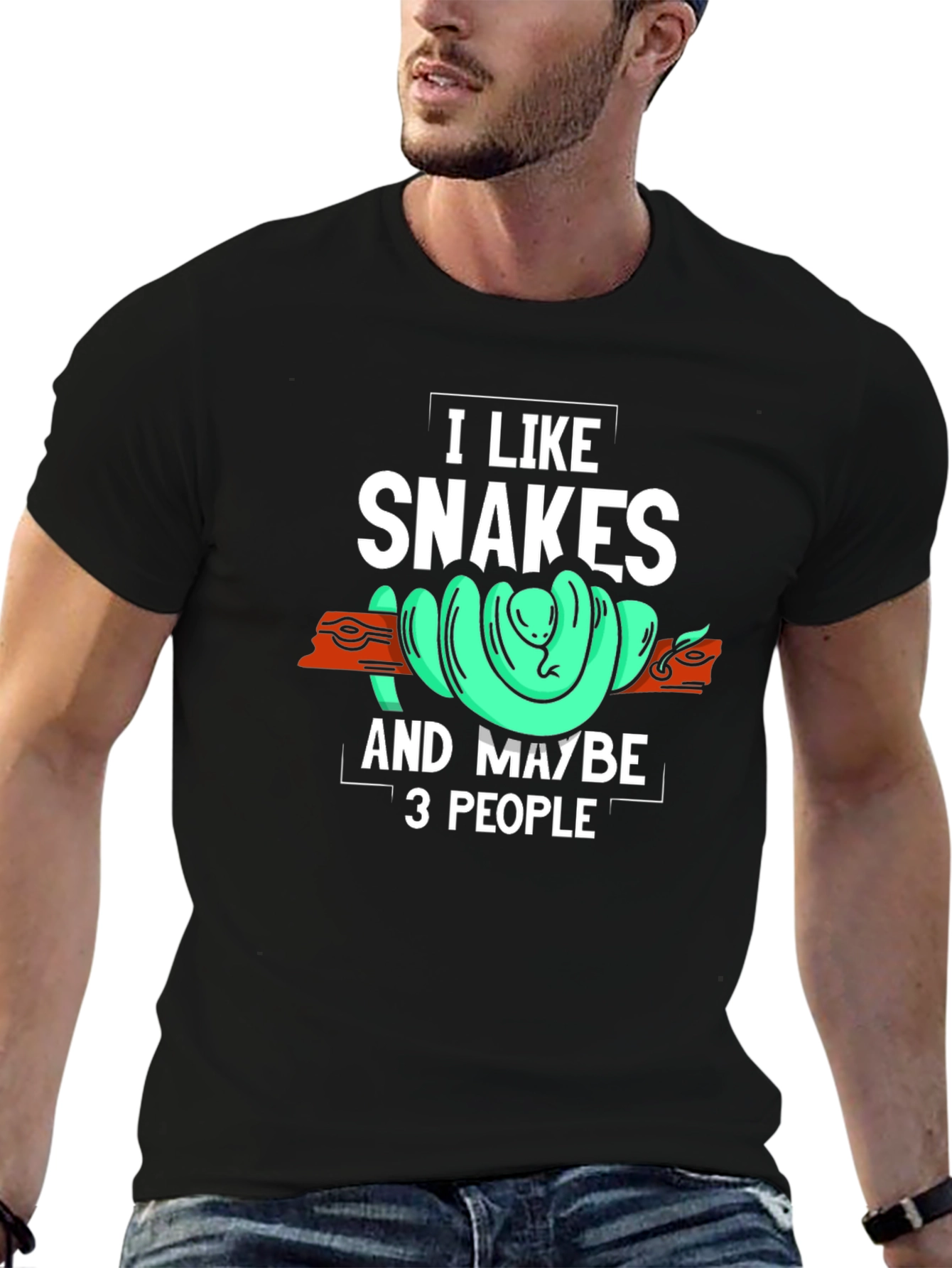 I Like Snakes and Maybe 3 People T-Shirt