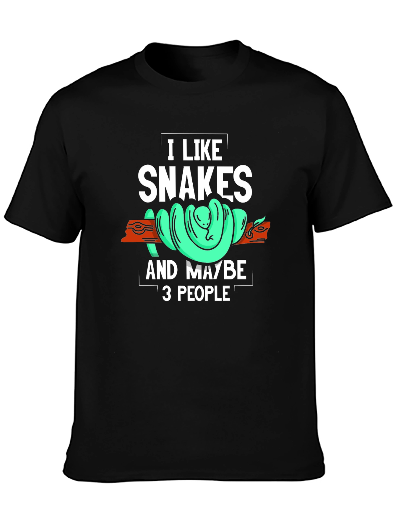I Like Snakes and Maybe 3 People T-Shirt