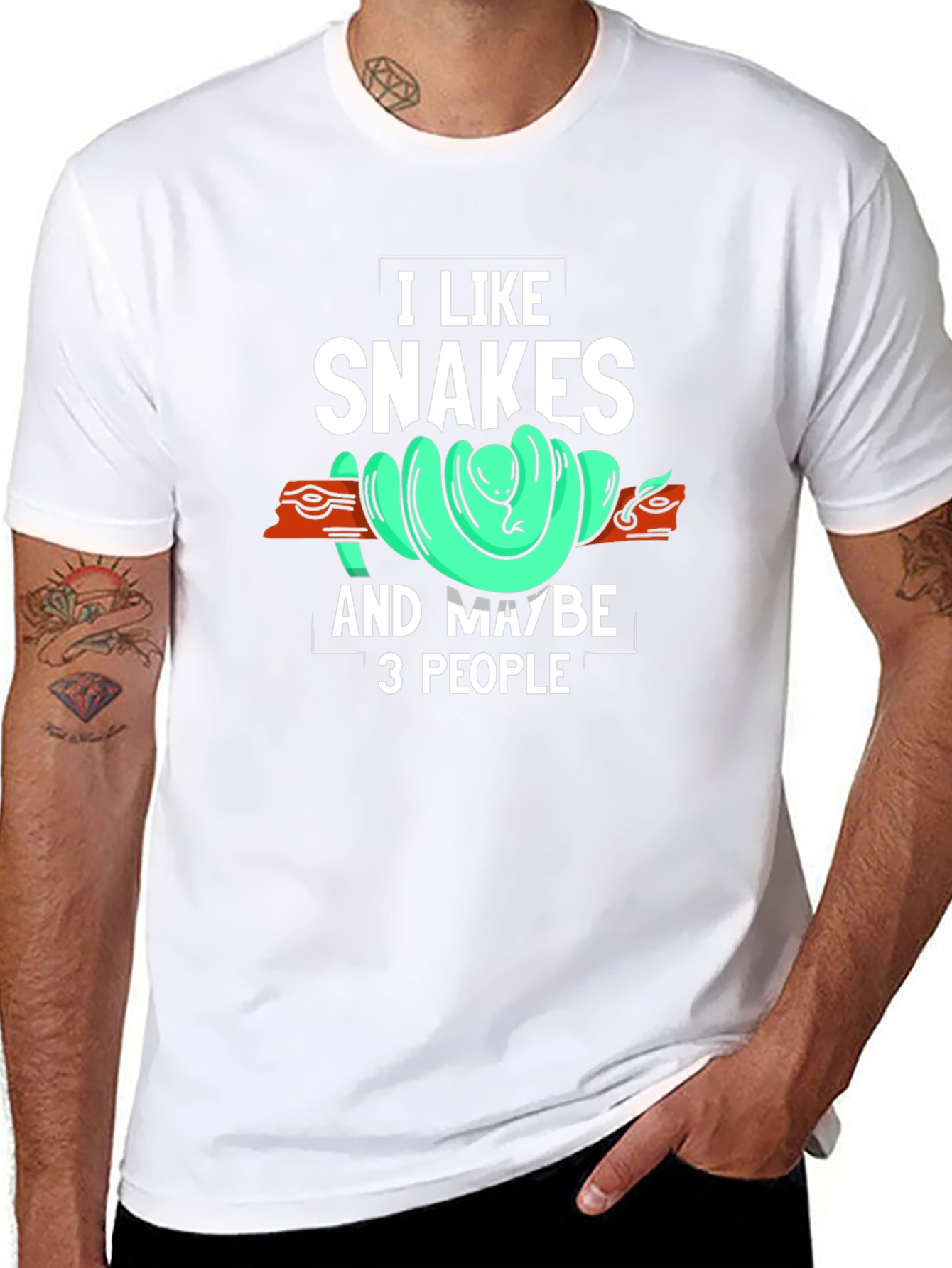 I Like Snakes and Maybe 3 People T-Shirt