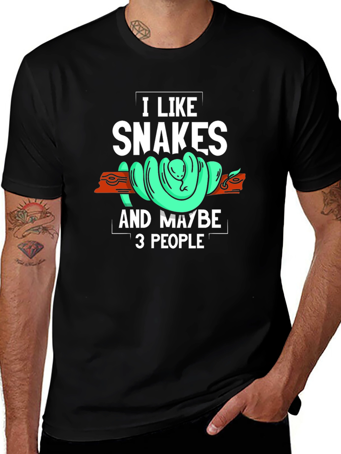 I Like Snakes and Maybe 3 People T-Shirt