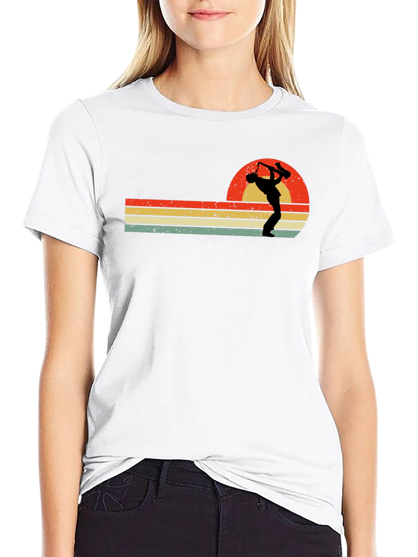 Retro Saxophone Player T-Shirt