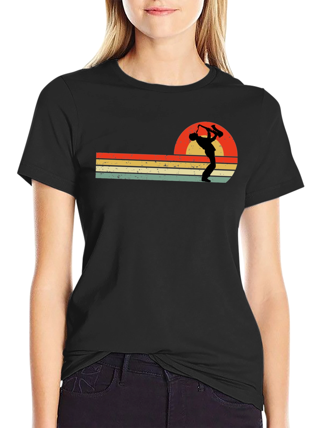 Retro Saxophone Player T-Shirt