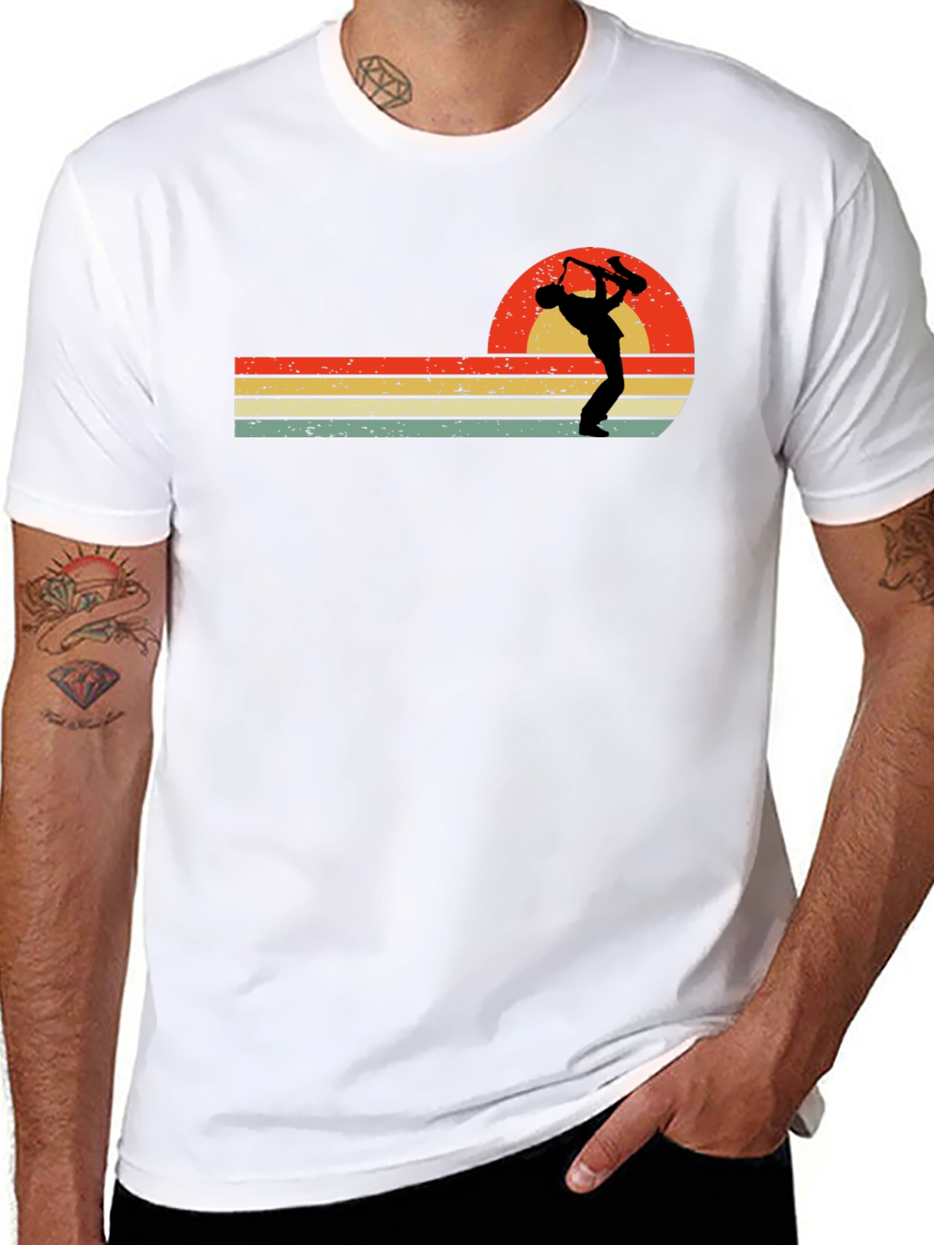 Retro Saxophone Player T-Shirt