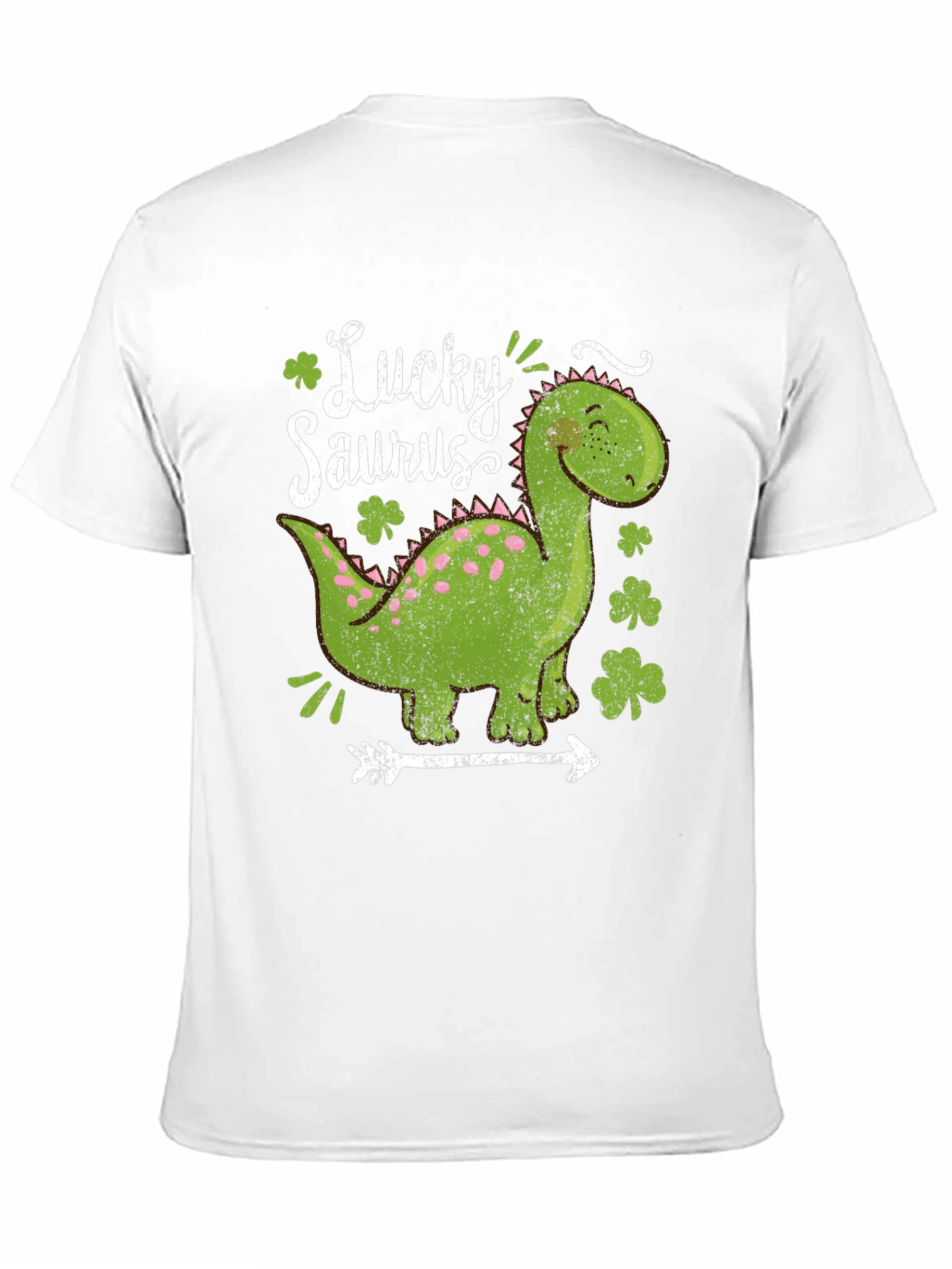 Lucky Saurus T-Shirt - St. Patricks Day Dinosaur Tee