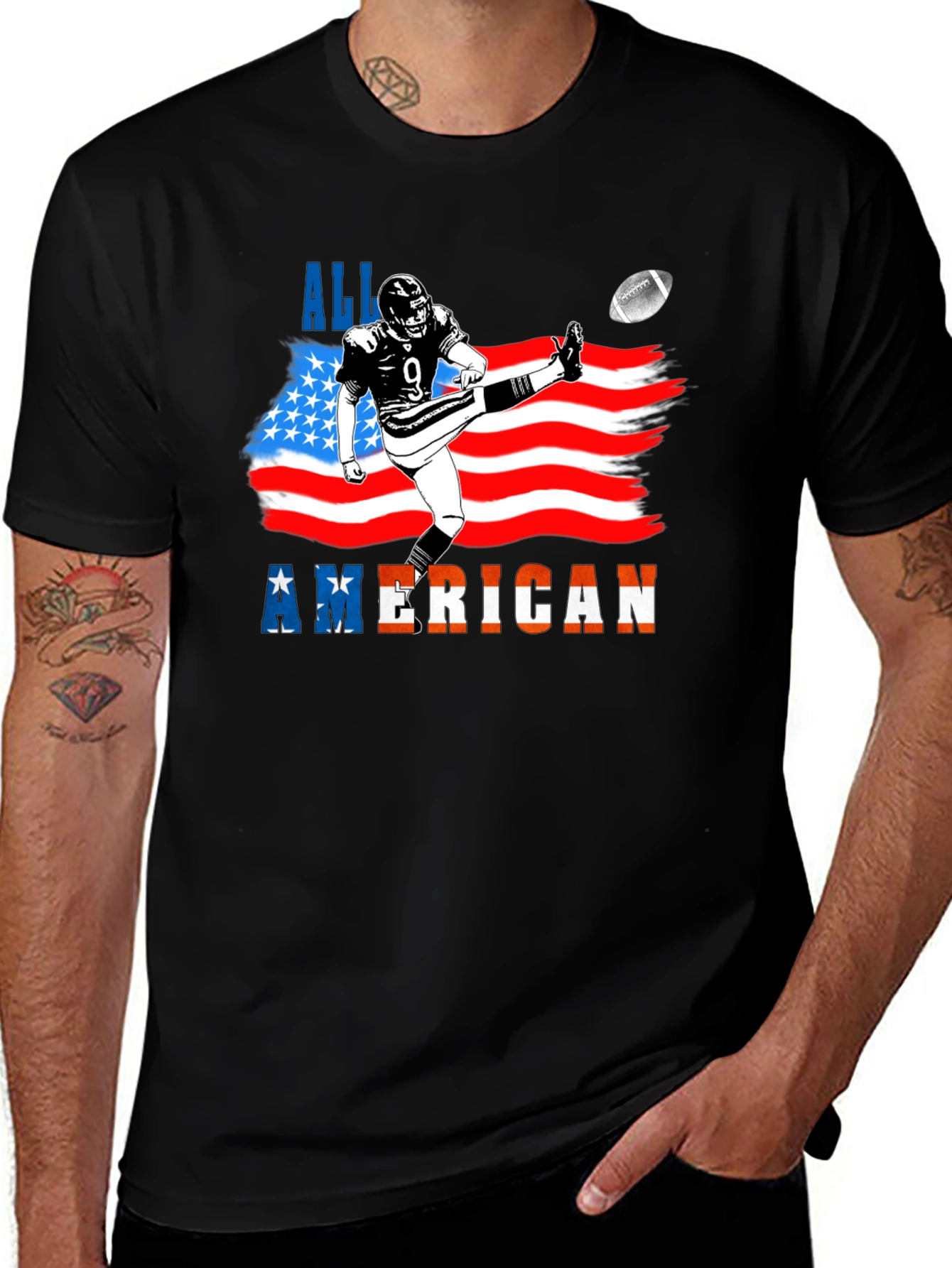 All American Football Graphic Tee